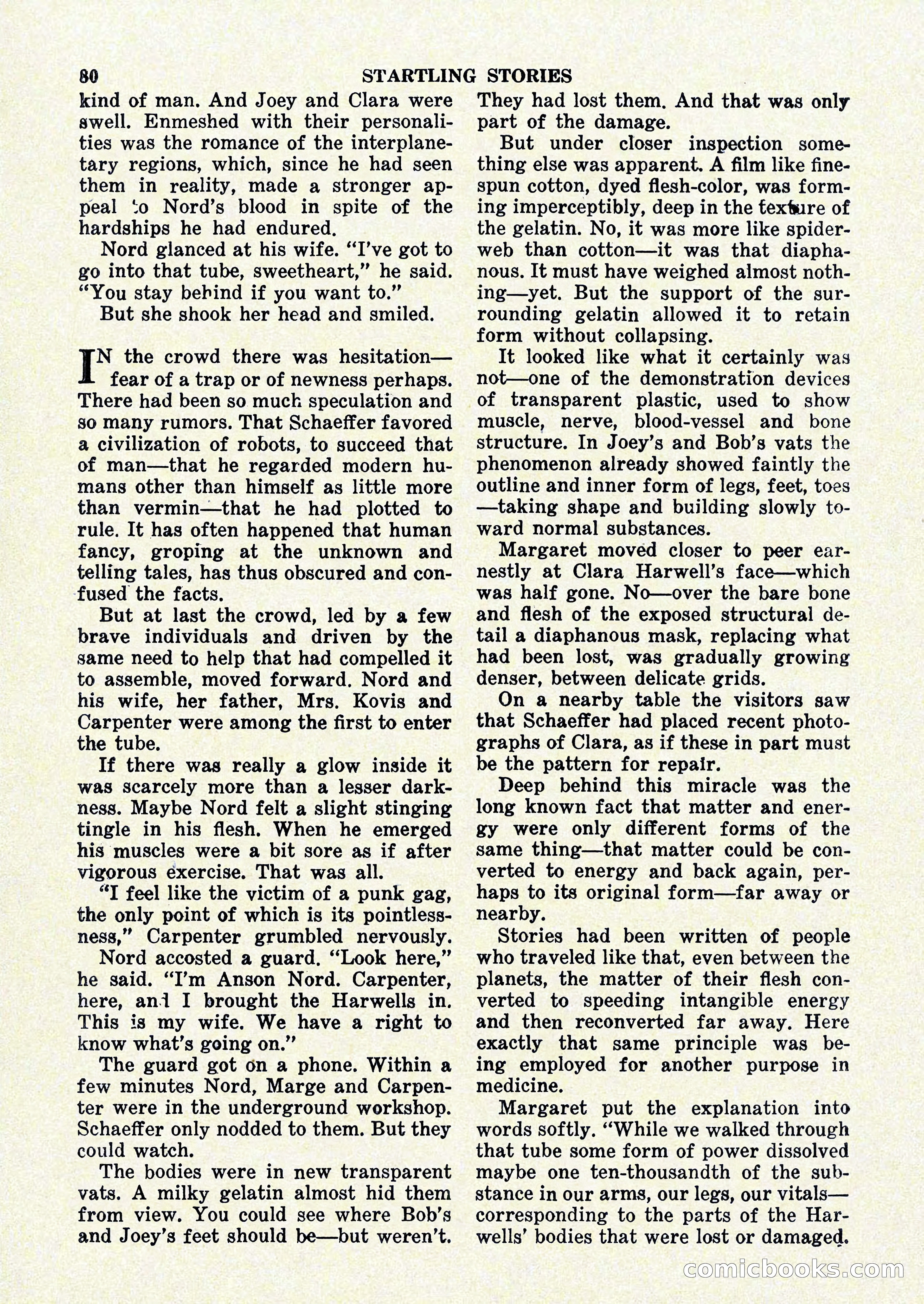 Startling Stories, January 1951 — page 80 of 164