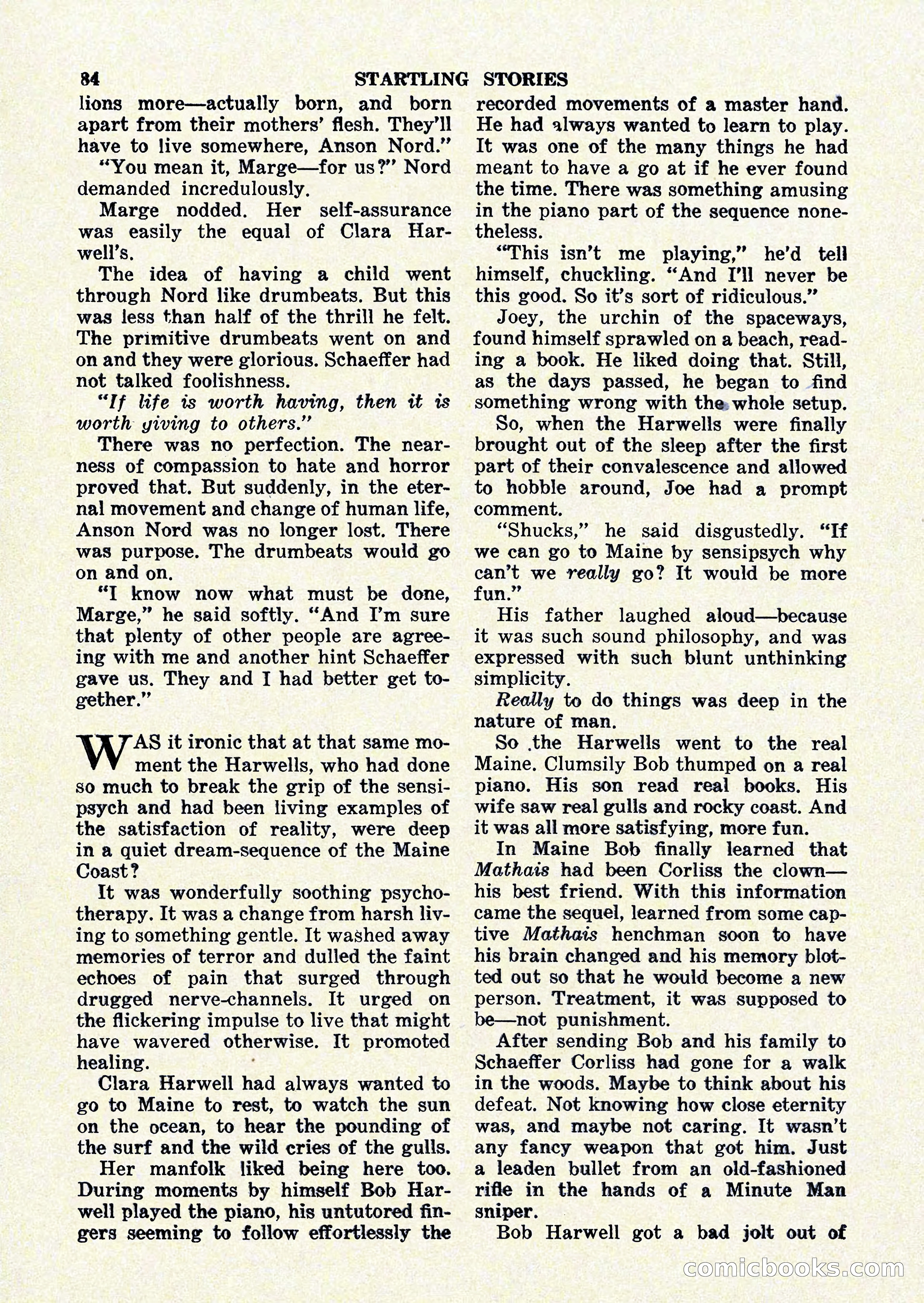 Startling Stories, January 1951 — page 84 of 164