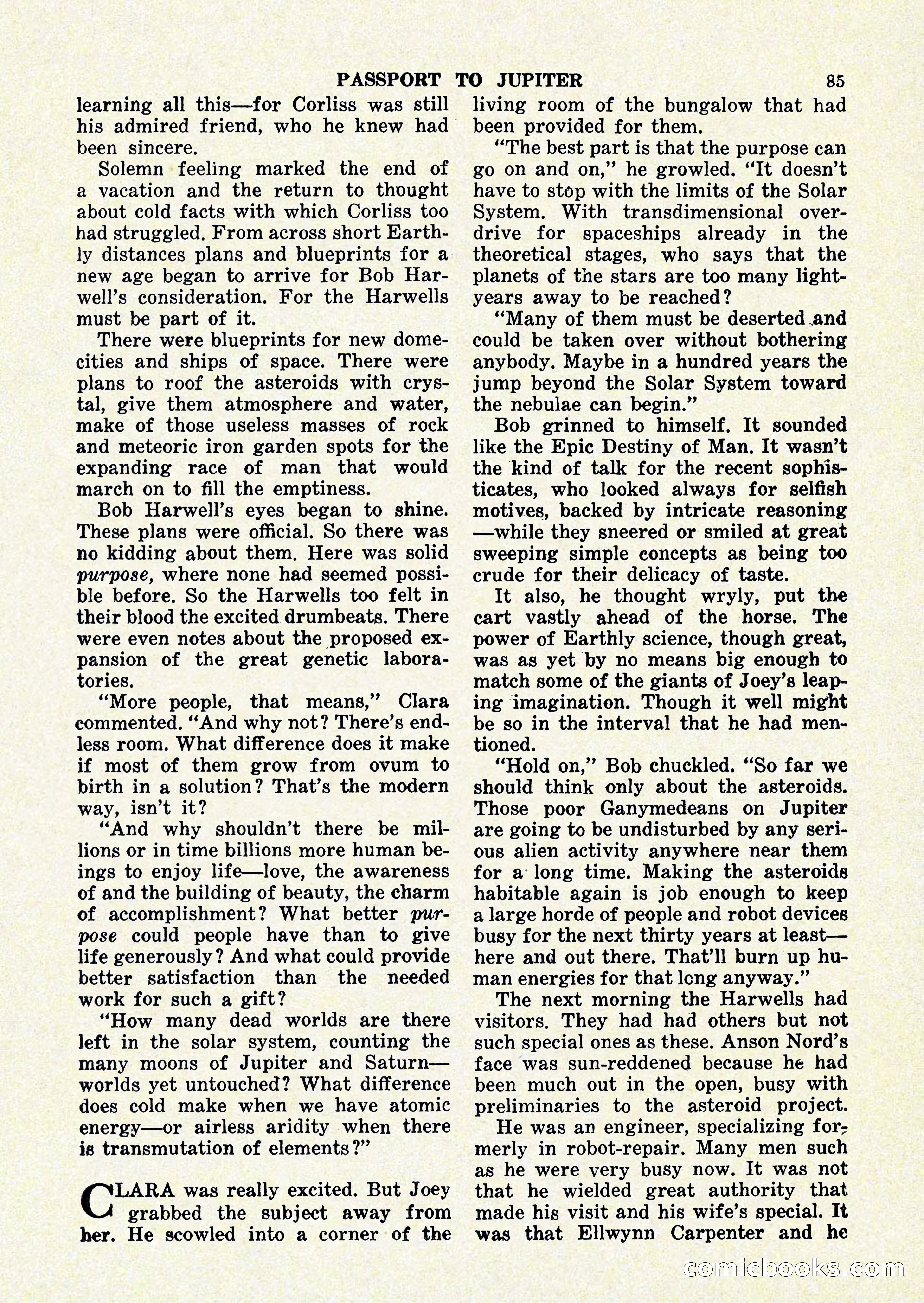 Startling Stories, January 1951 — page 85 of 164