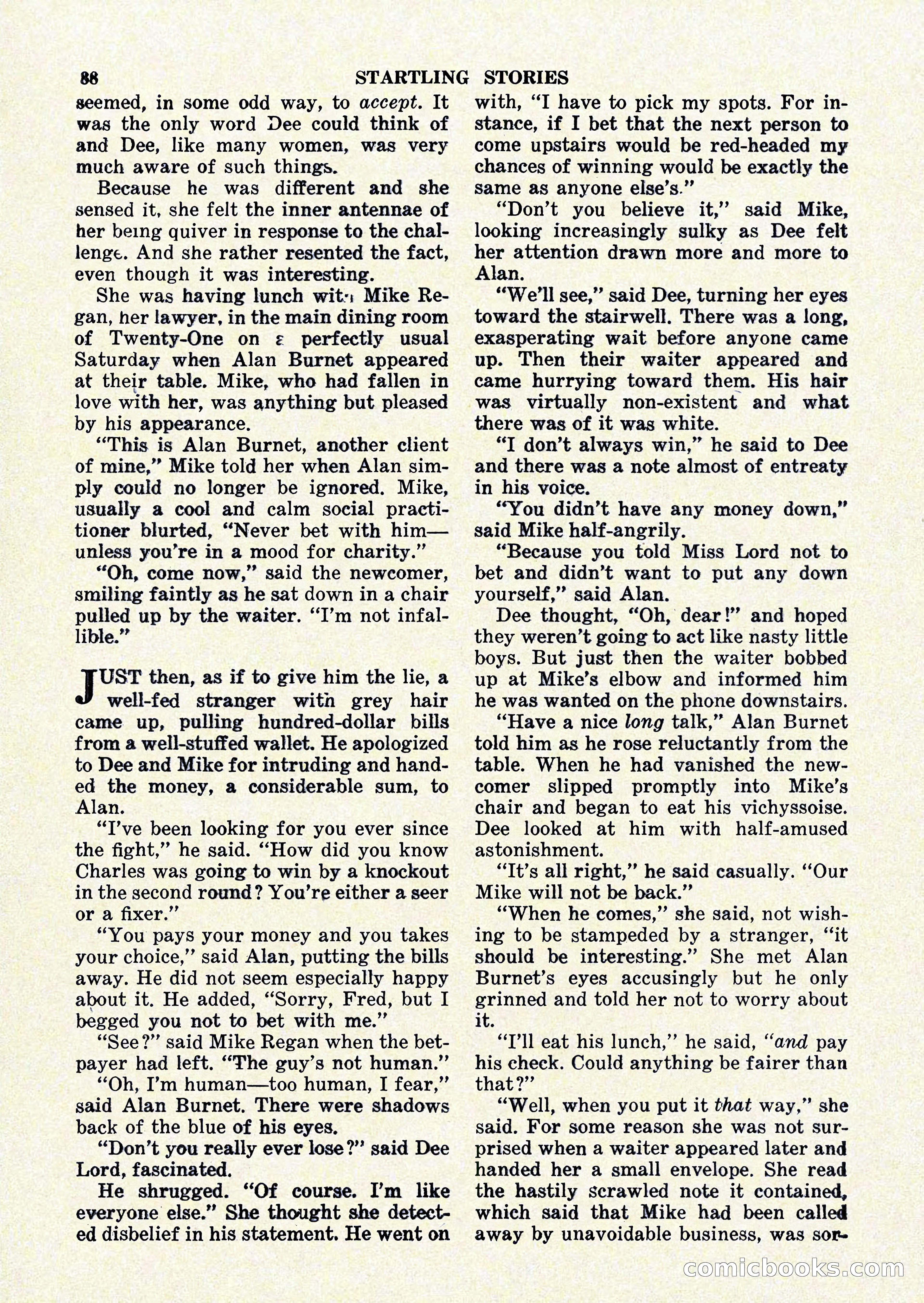 Startling Stories, January 1951 — page 88 of 164