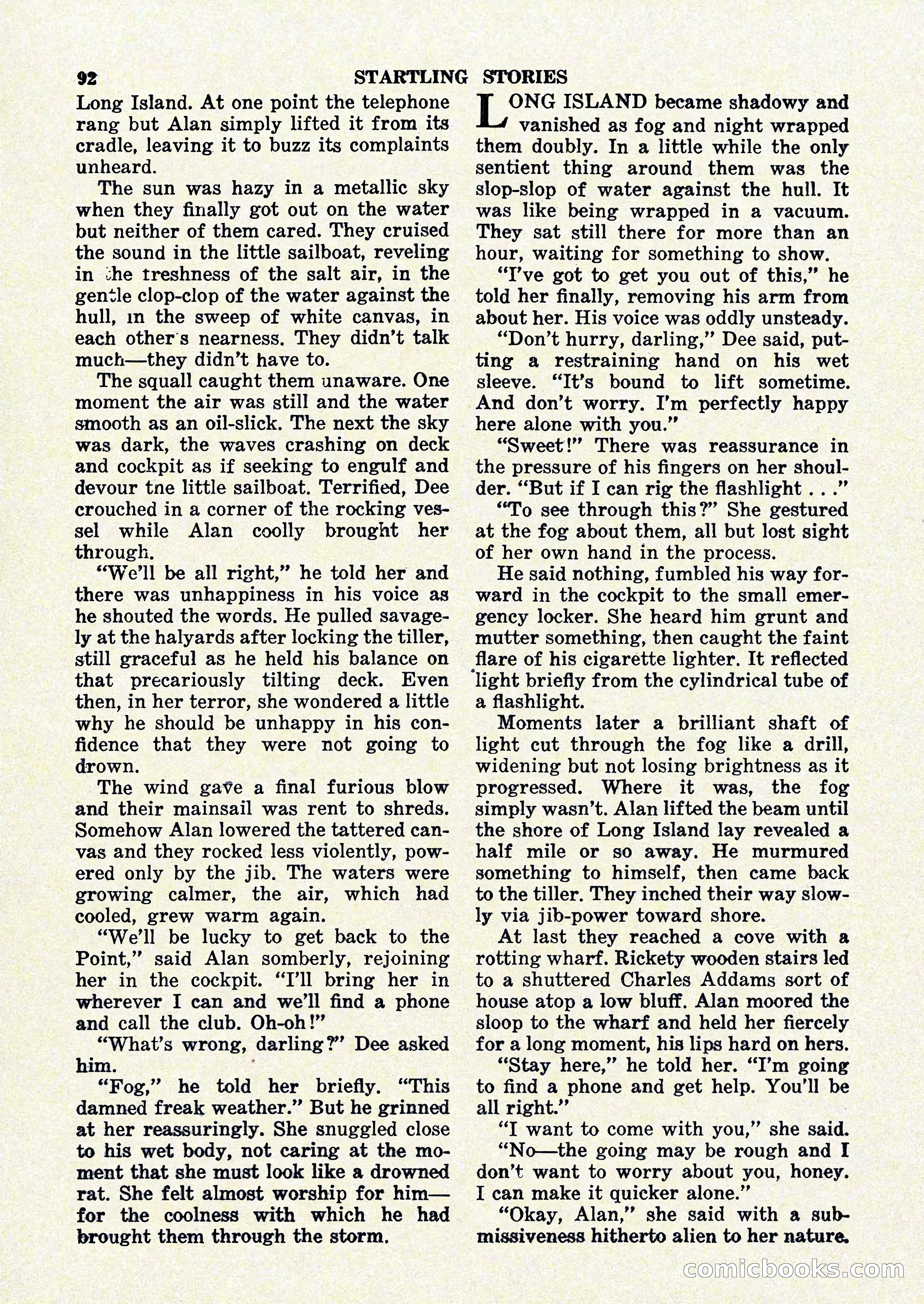 Startling Stories, January 1951 — page 92 of 164