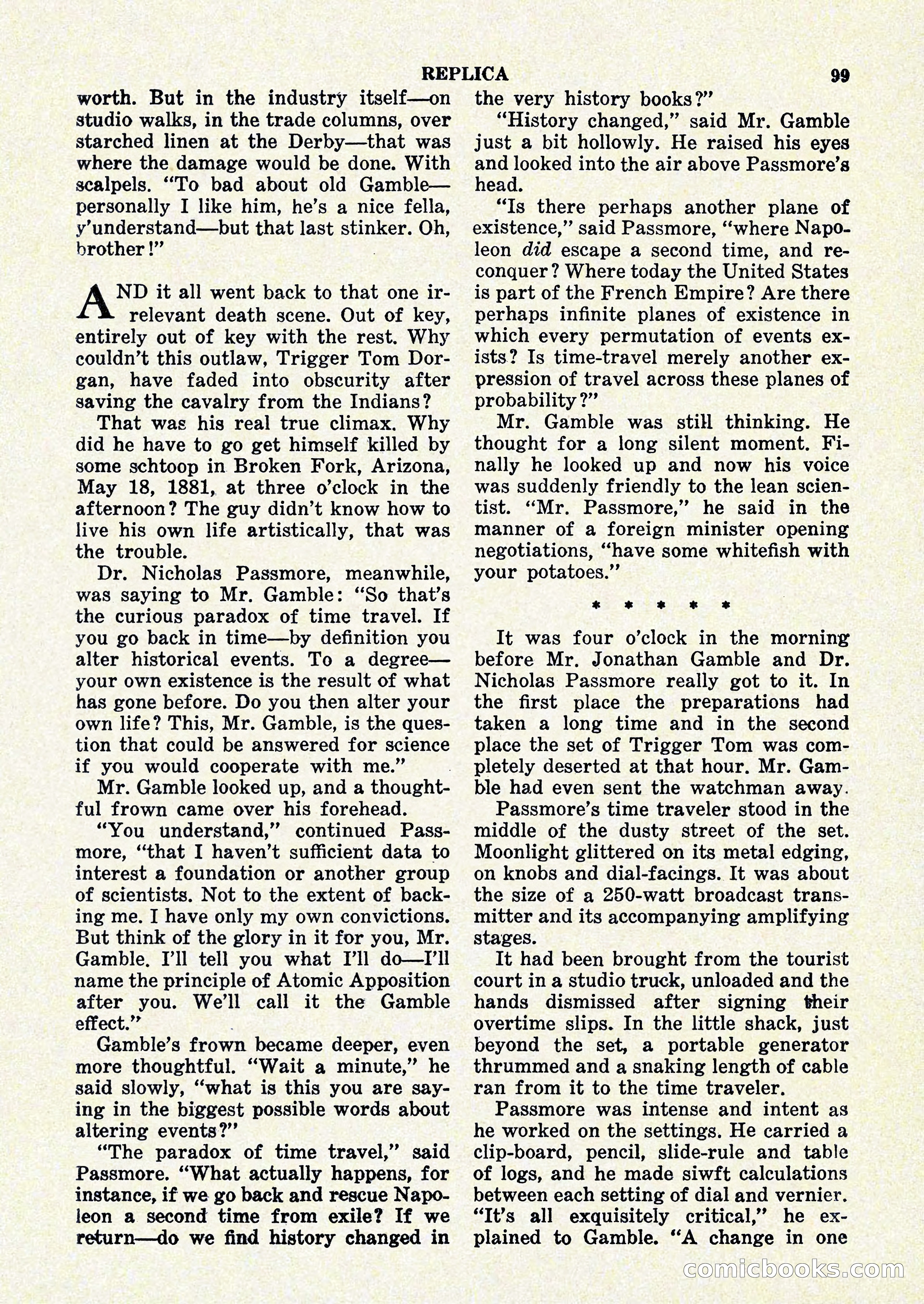 Startling Stories, January 1951 — page 99 of 164