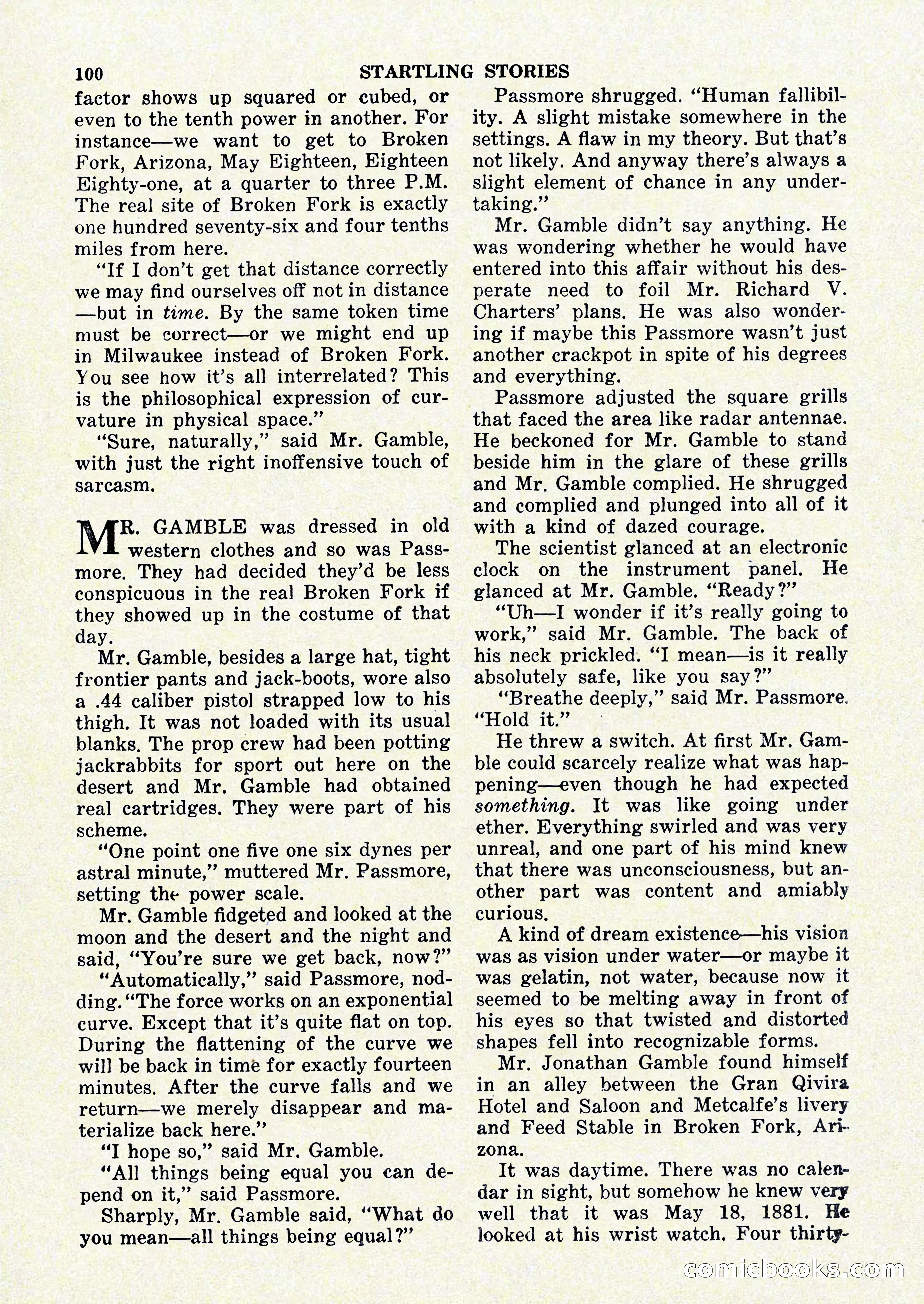 Startling Stories, January 1951 — page 100 of 164