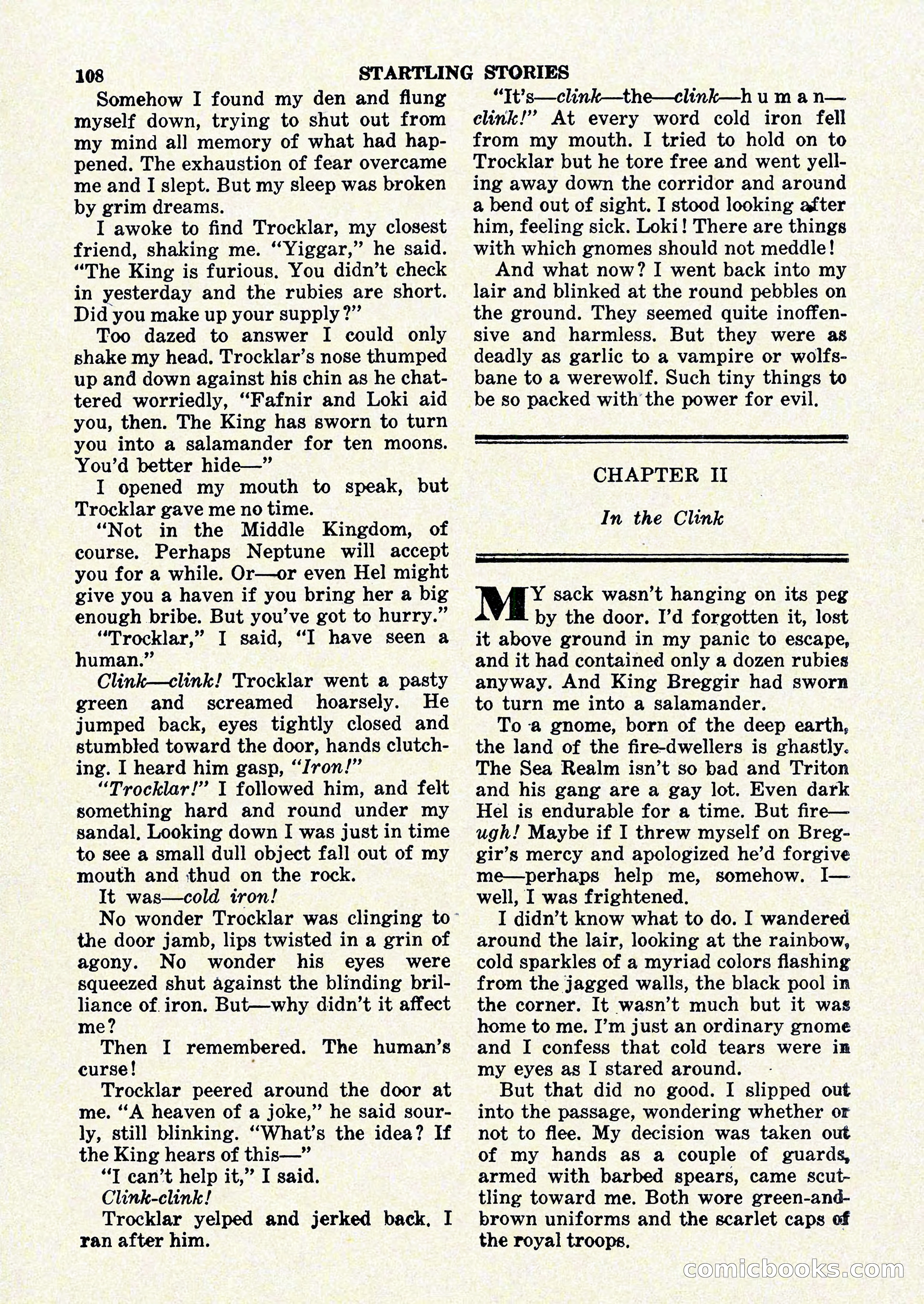 Startling Stories, January 1951 — page 108 of 164