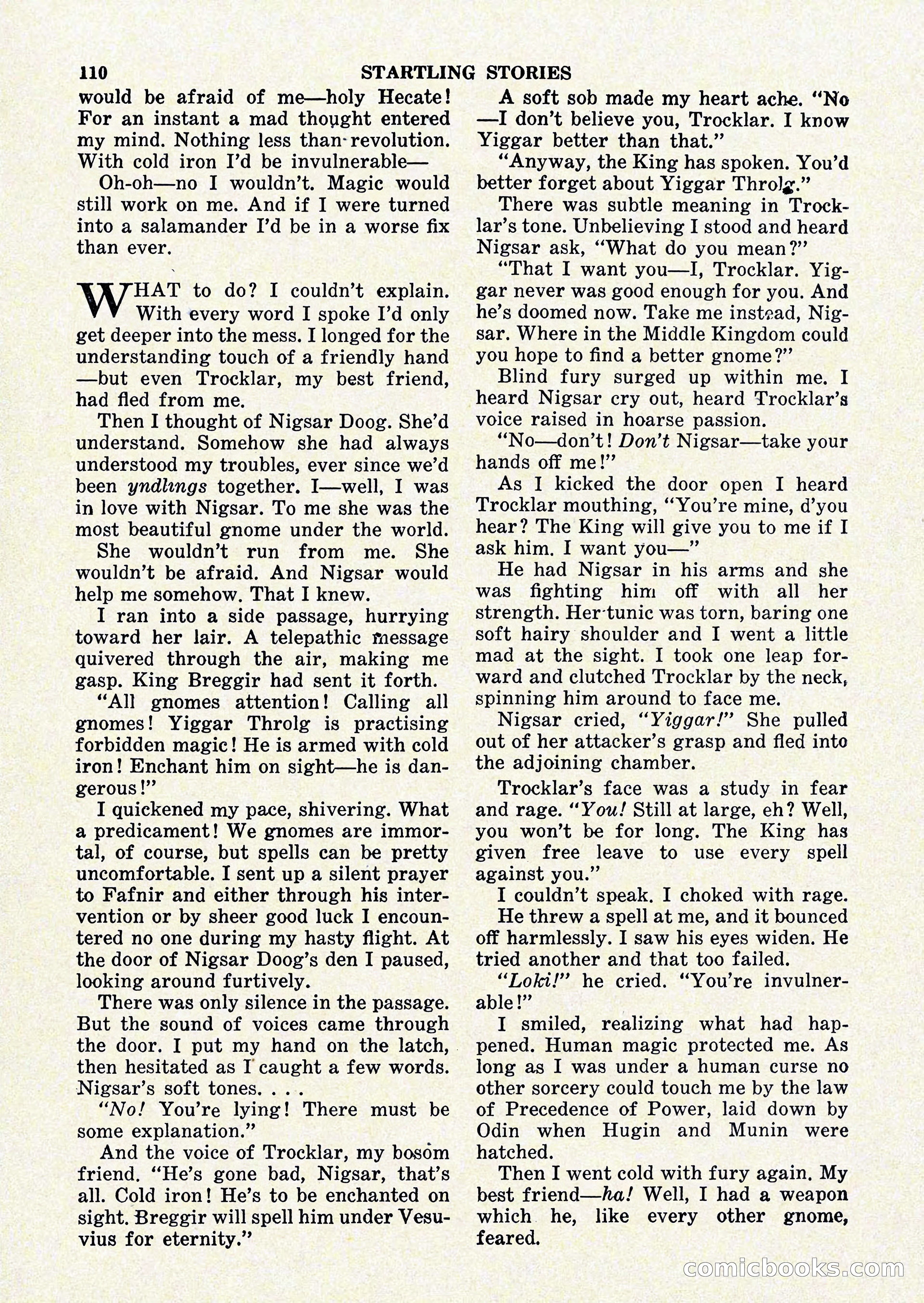Startling Stories, January 1951 — page 110 of 164