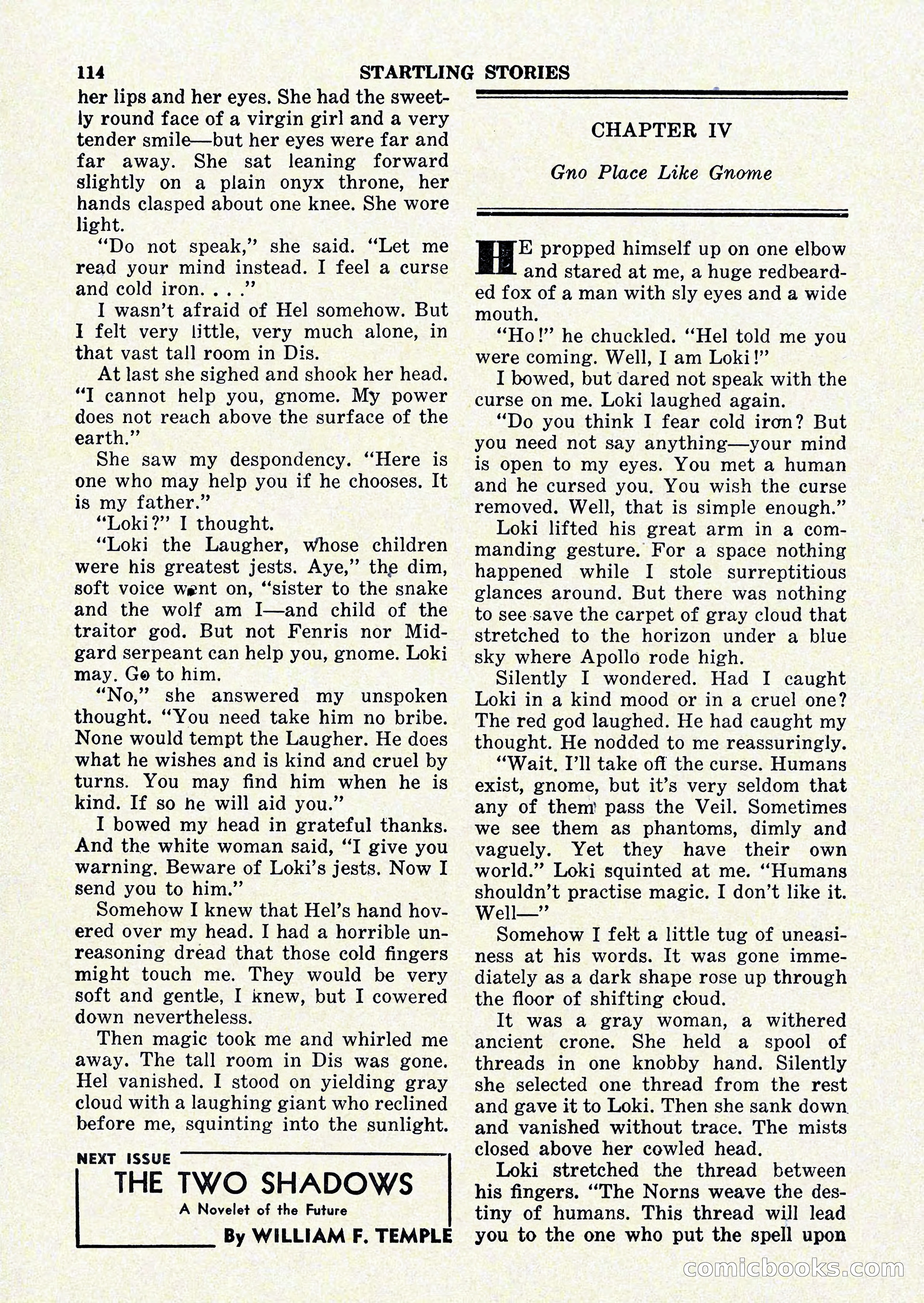 Startling Stories, January 1951 — page 114 of 164