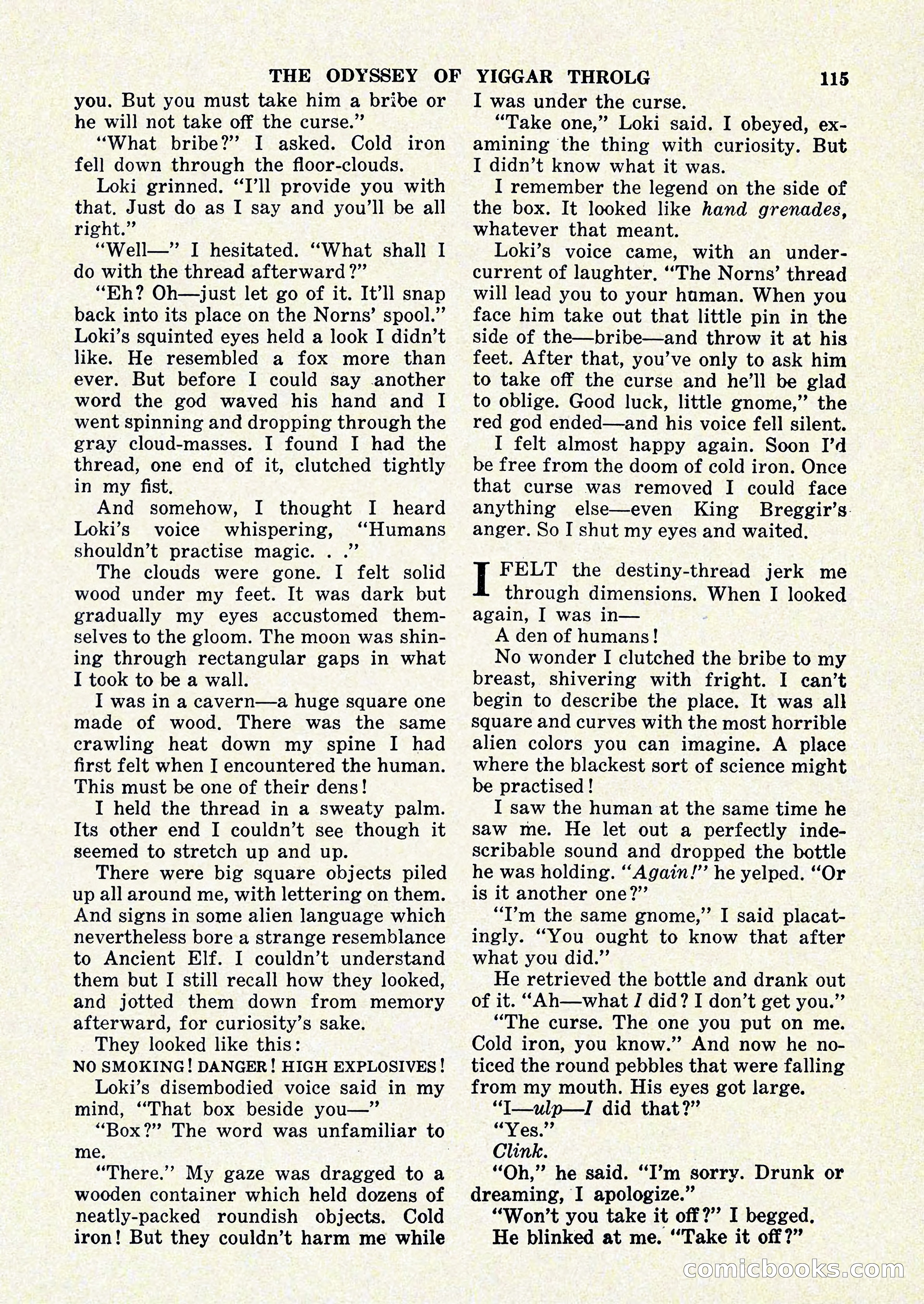 Startling Stories, January 1951 — page 115 of 164