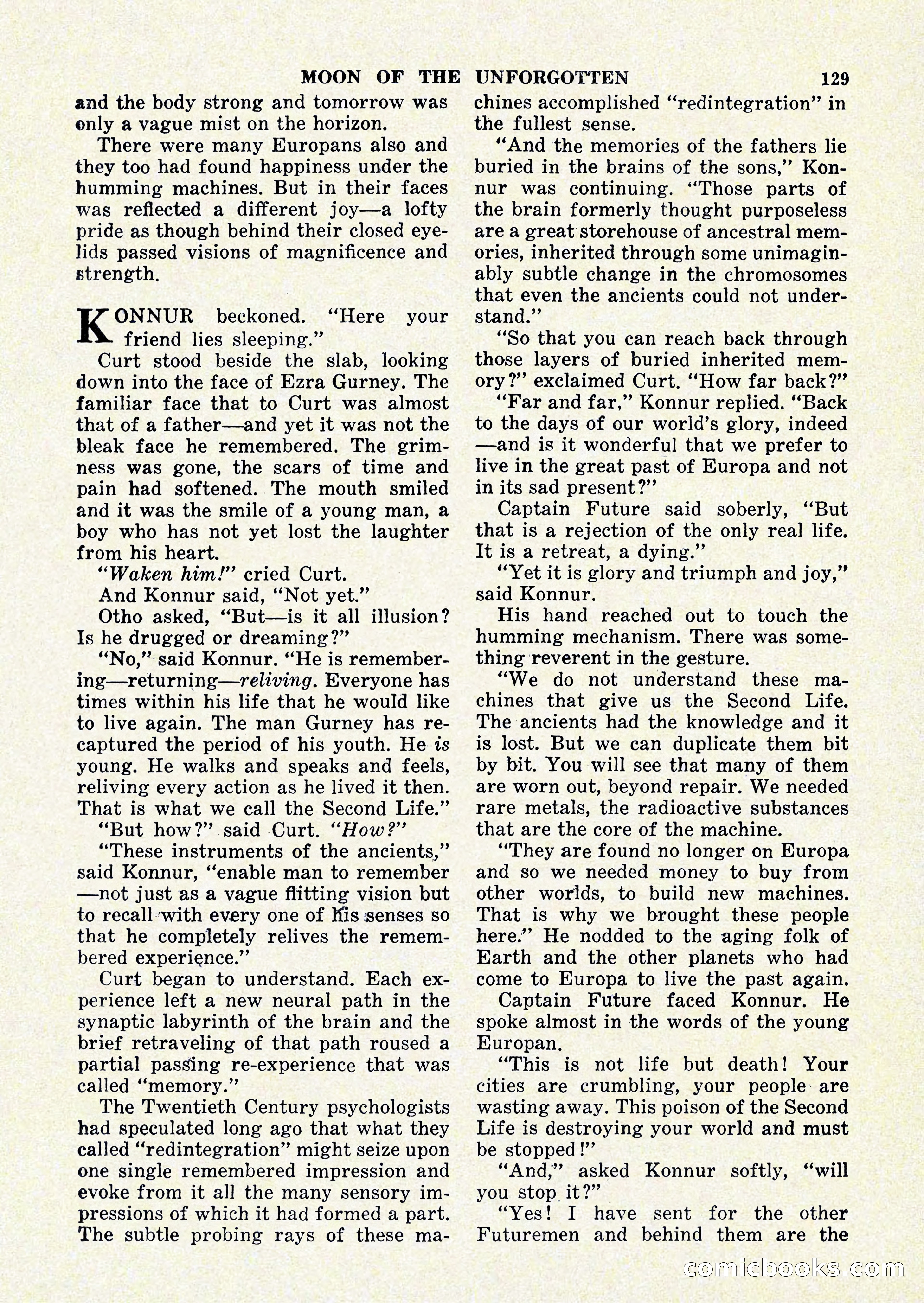 Startling Stories, January 1951 — page 129 of 164