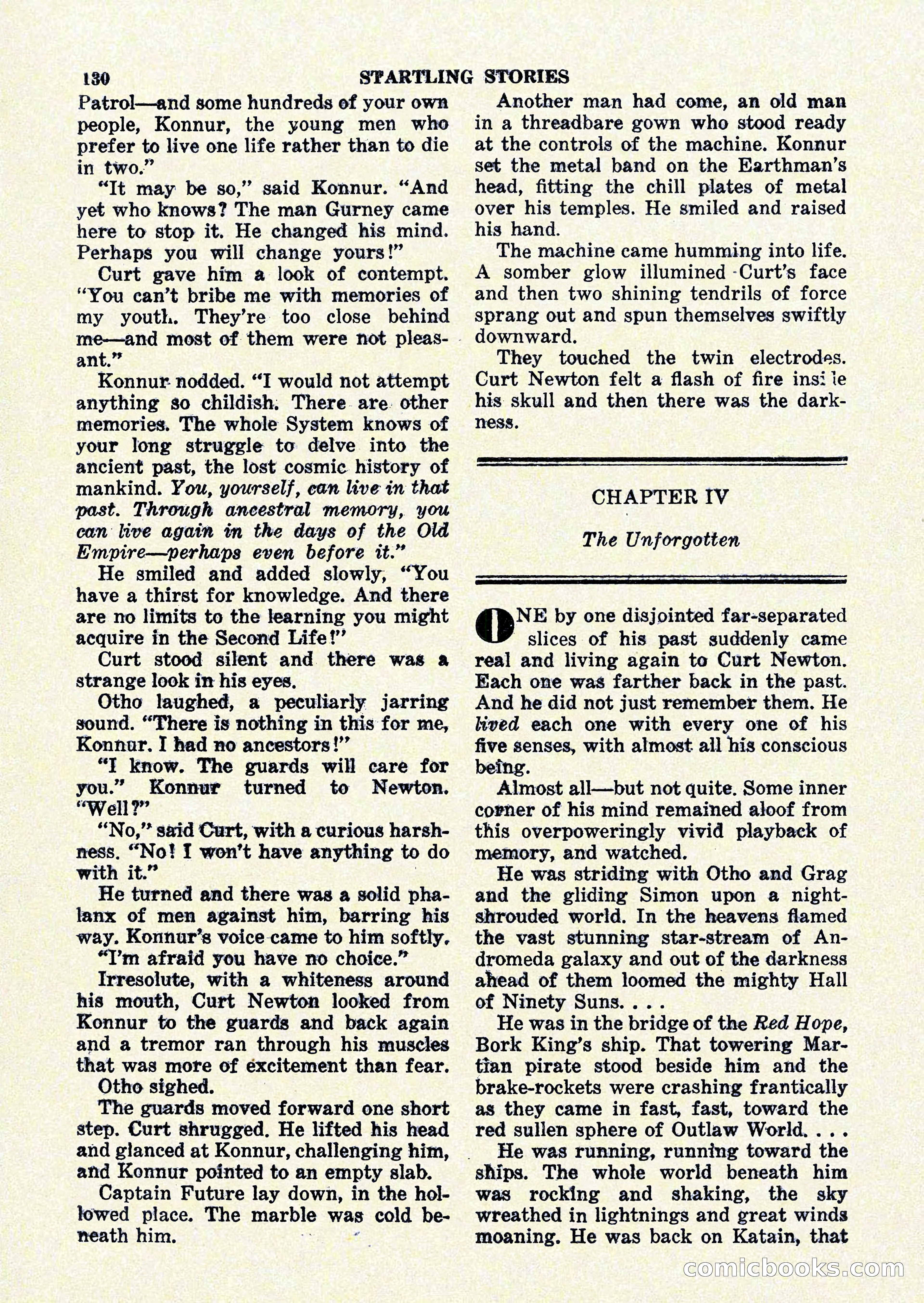 Startling Stories, January 1951 — page 130 of 164