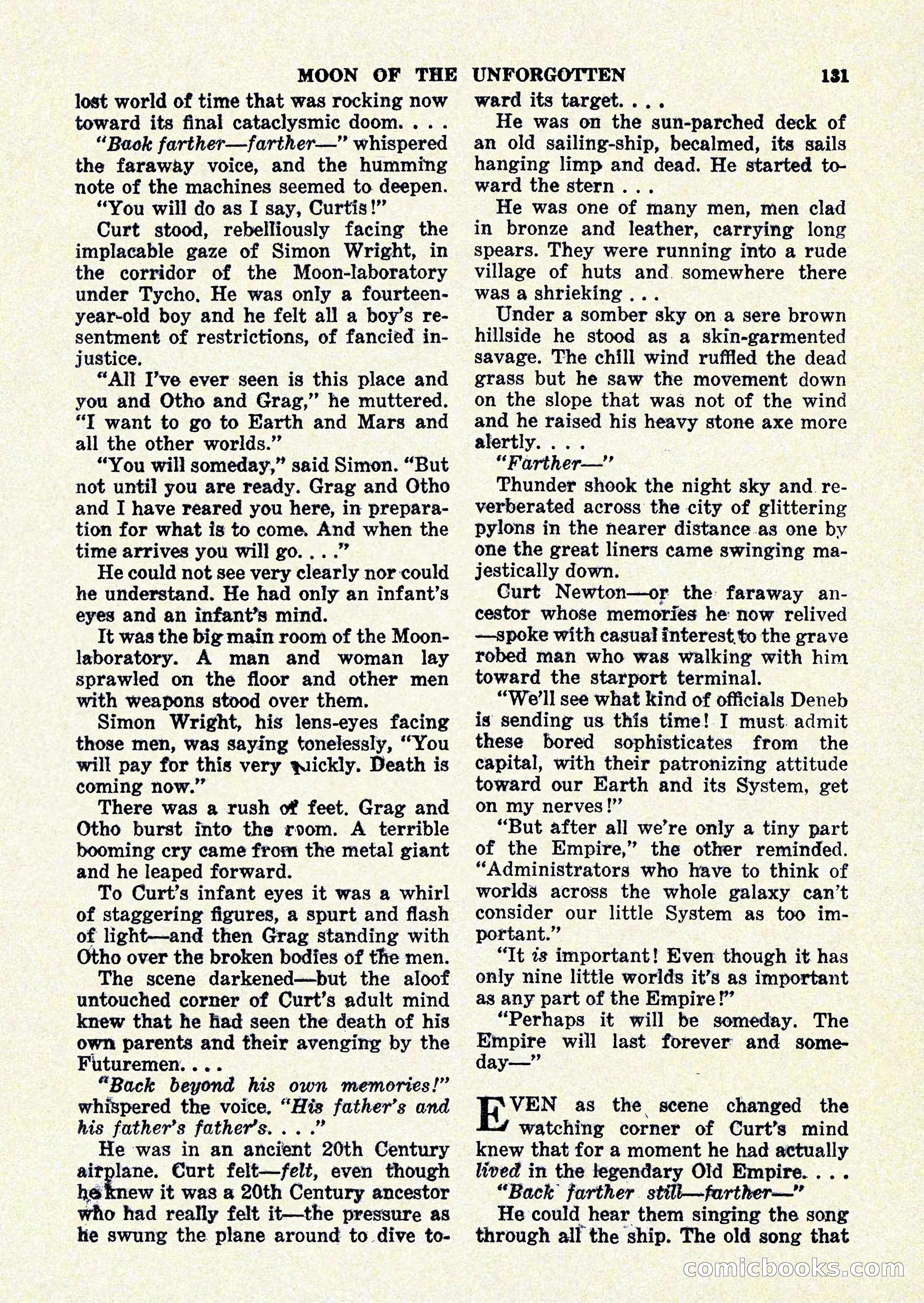 Startling Stories, January 1951 — page 131 of 164