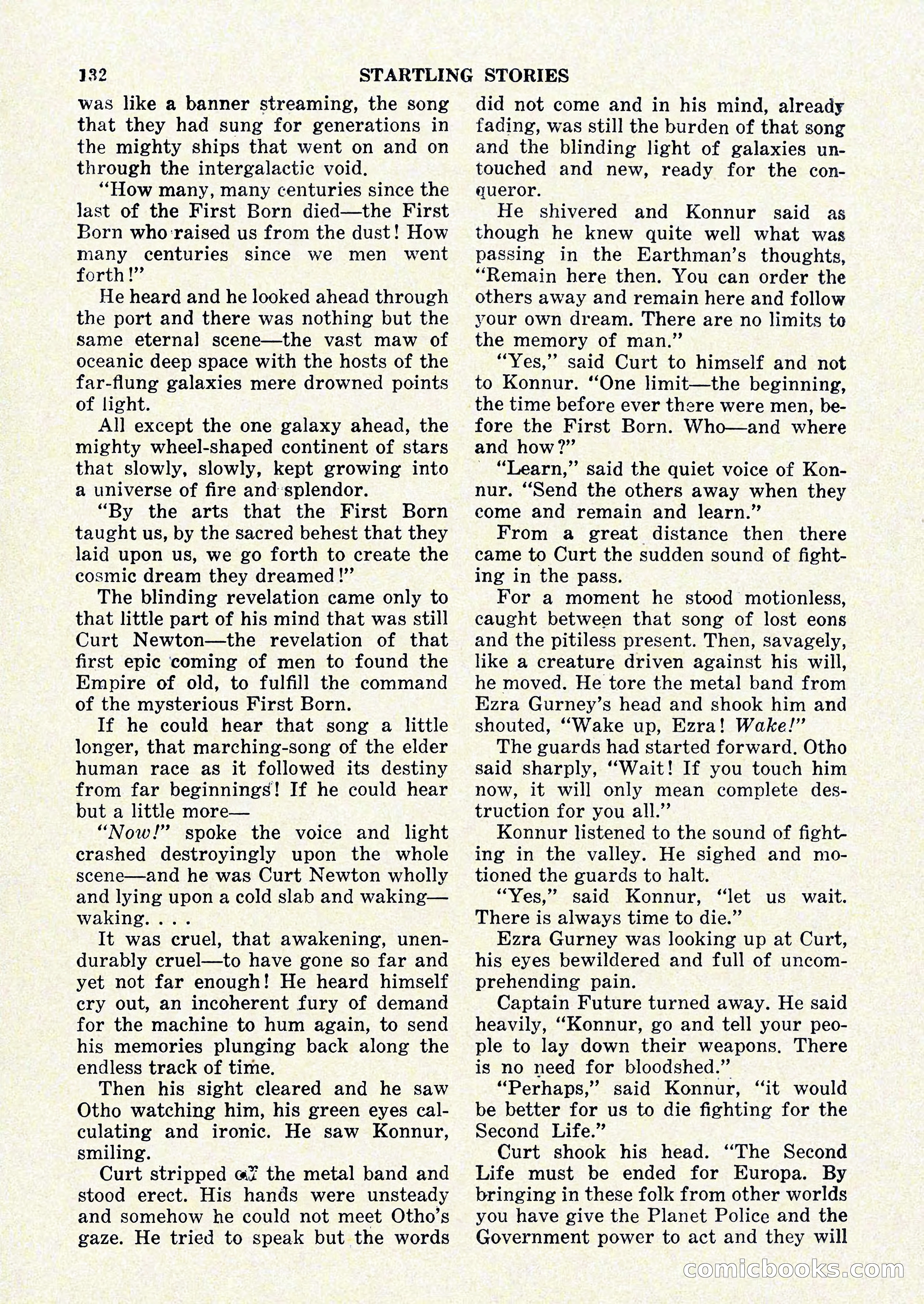 Startling Stories, January 1951 — page 132 of 164