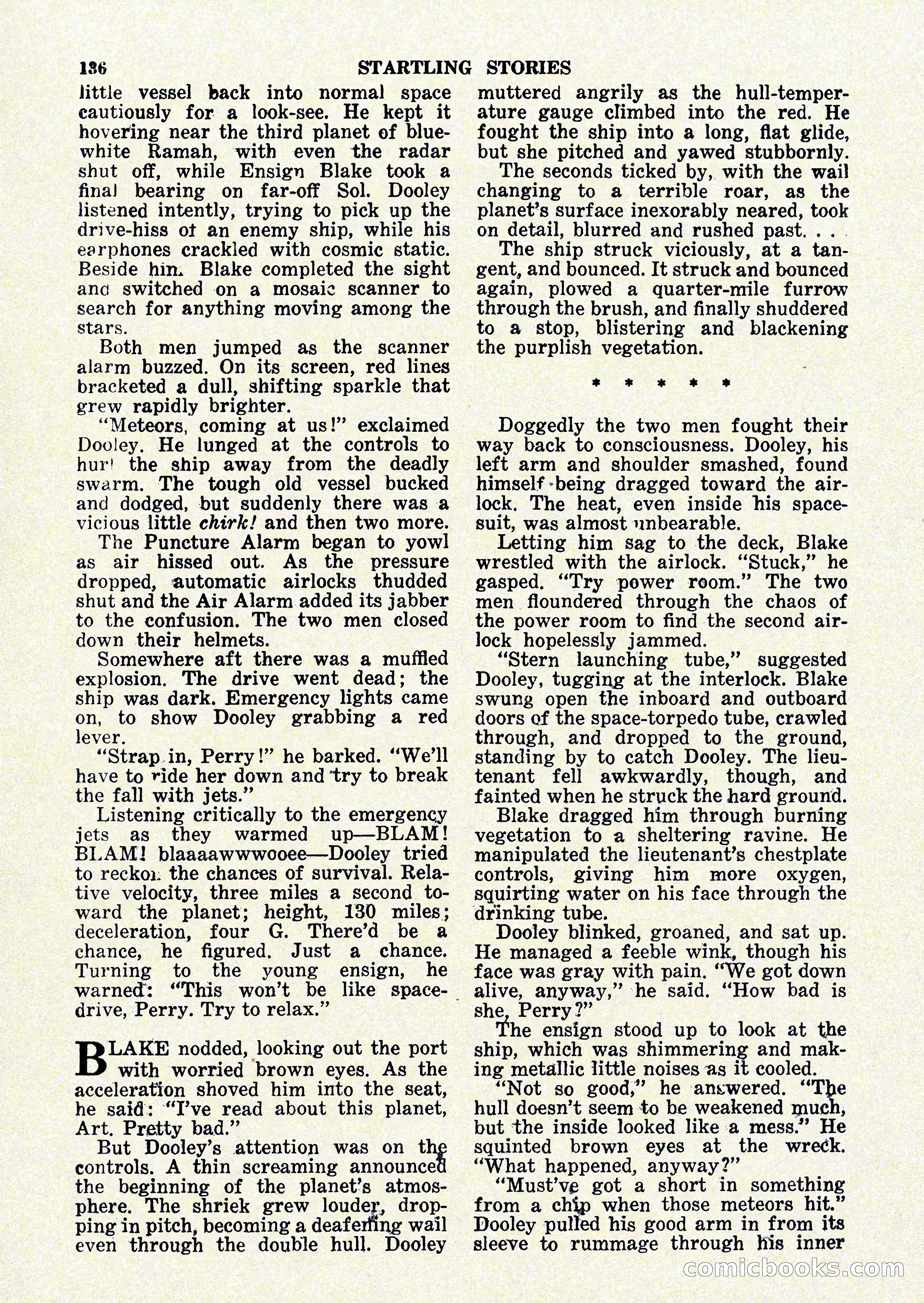 Startling Stories, January 1951 — page 136 of 164
