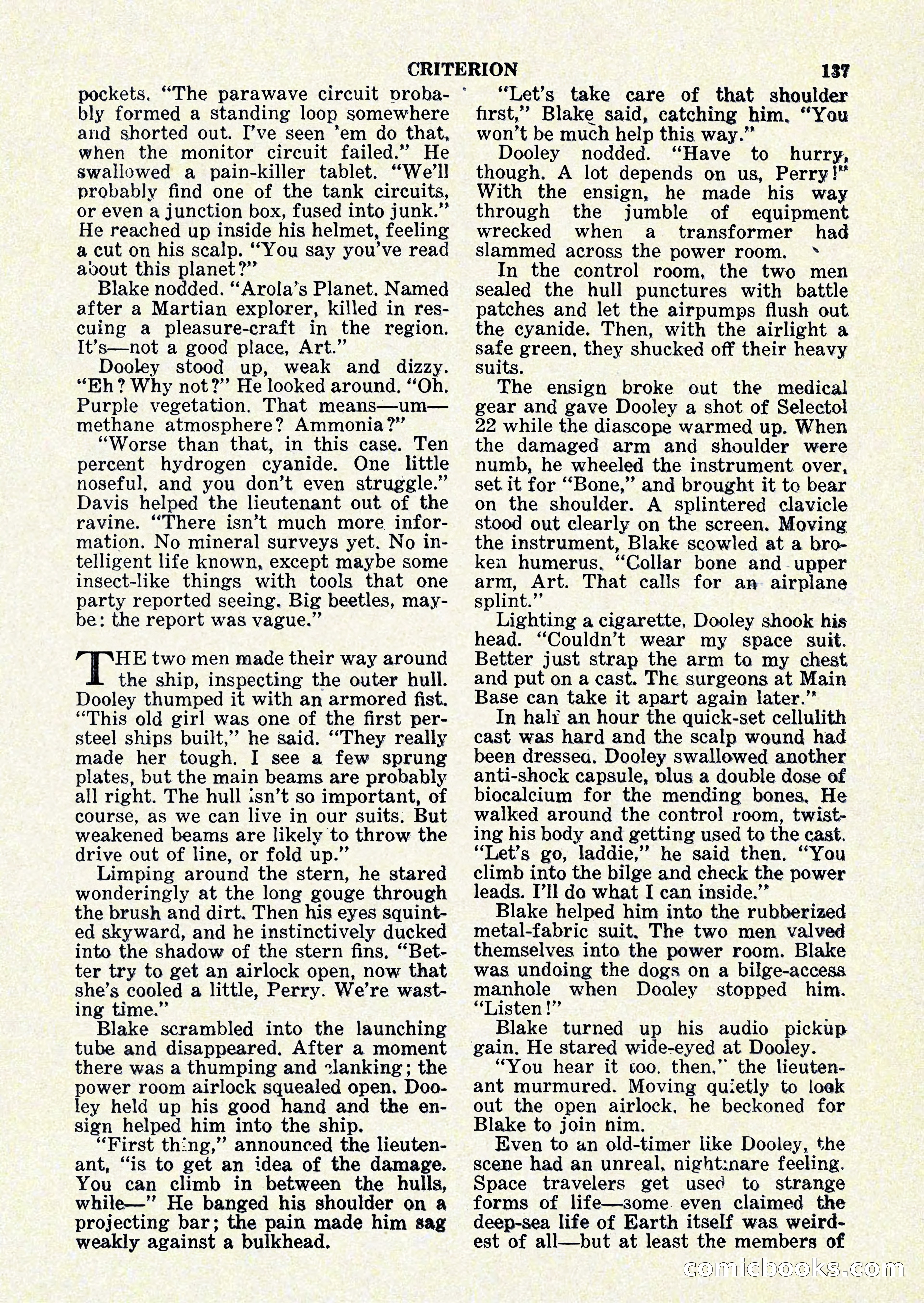 Startling Stories, January 1951 — page 137 of 164