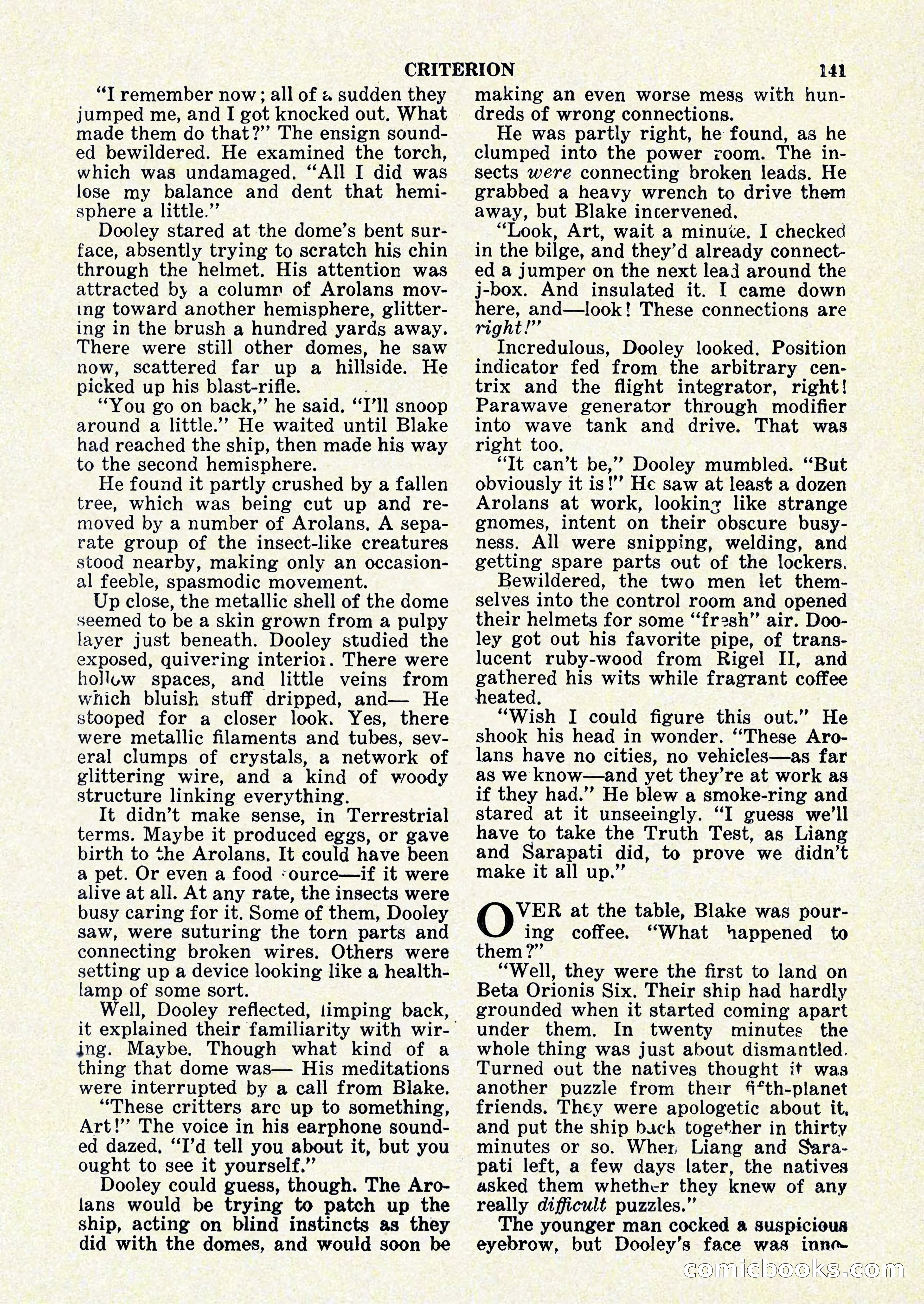 Startling Stories, January 1951 — page 141 of 164