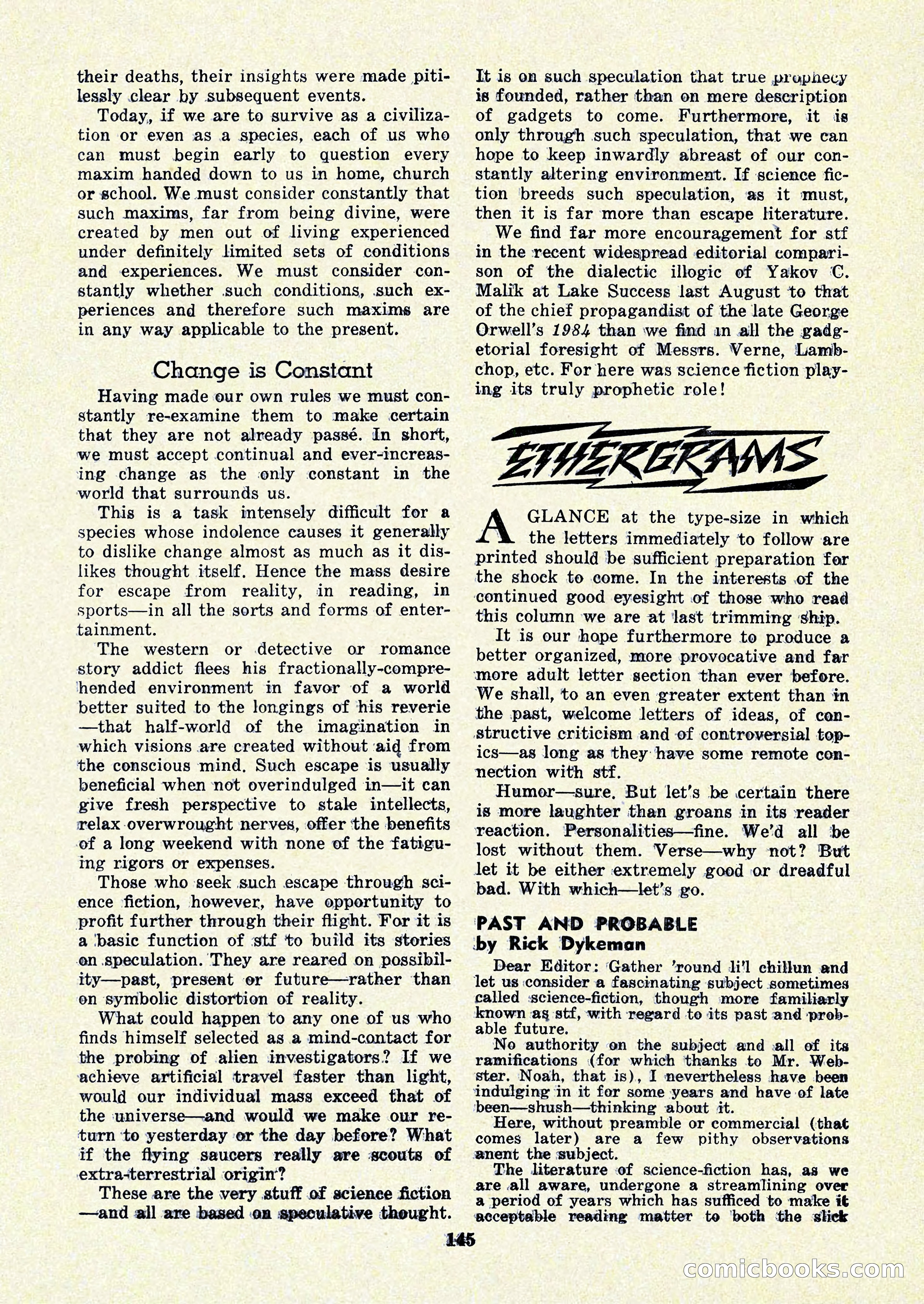 Startling Stories, January 1951 — page 145 of 164