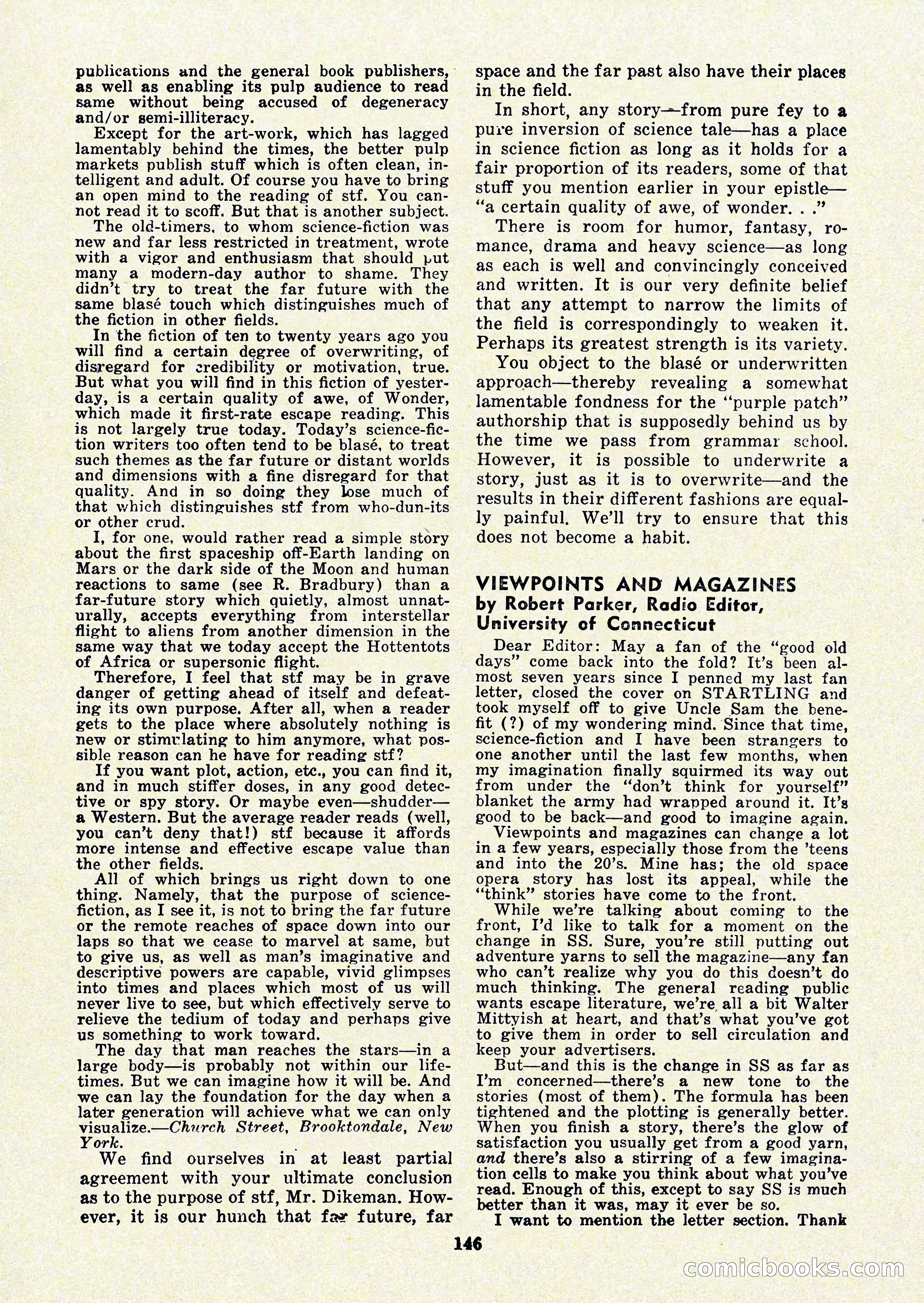 Startling Stories, January 1951 — page 146 of 164