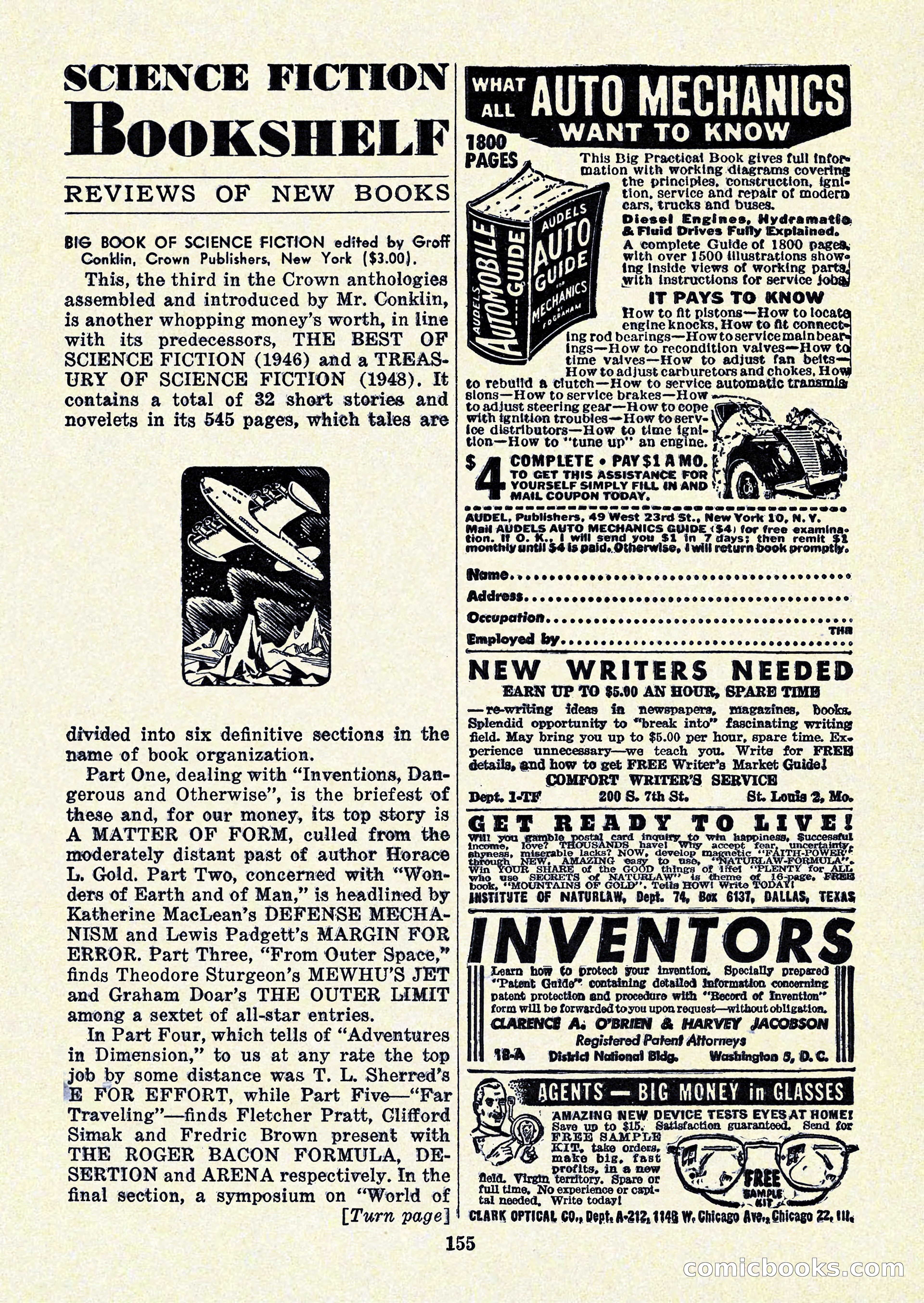 Startling Stories, January 1951 — page 155 of 164