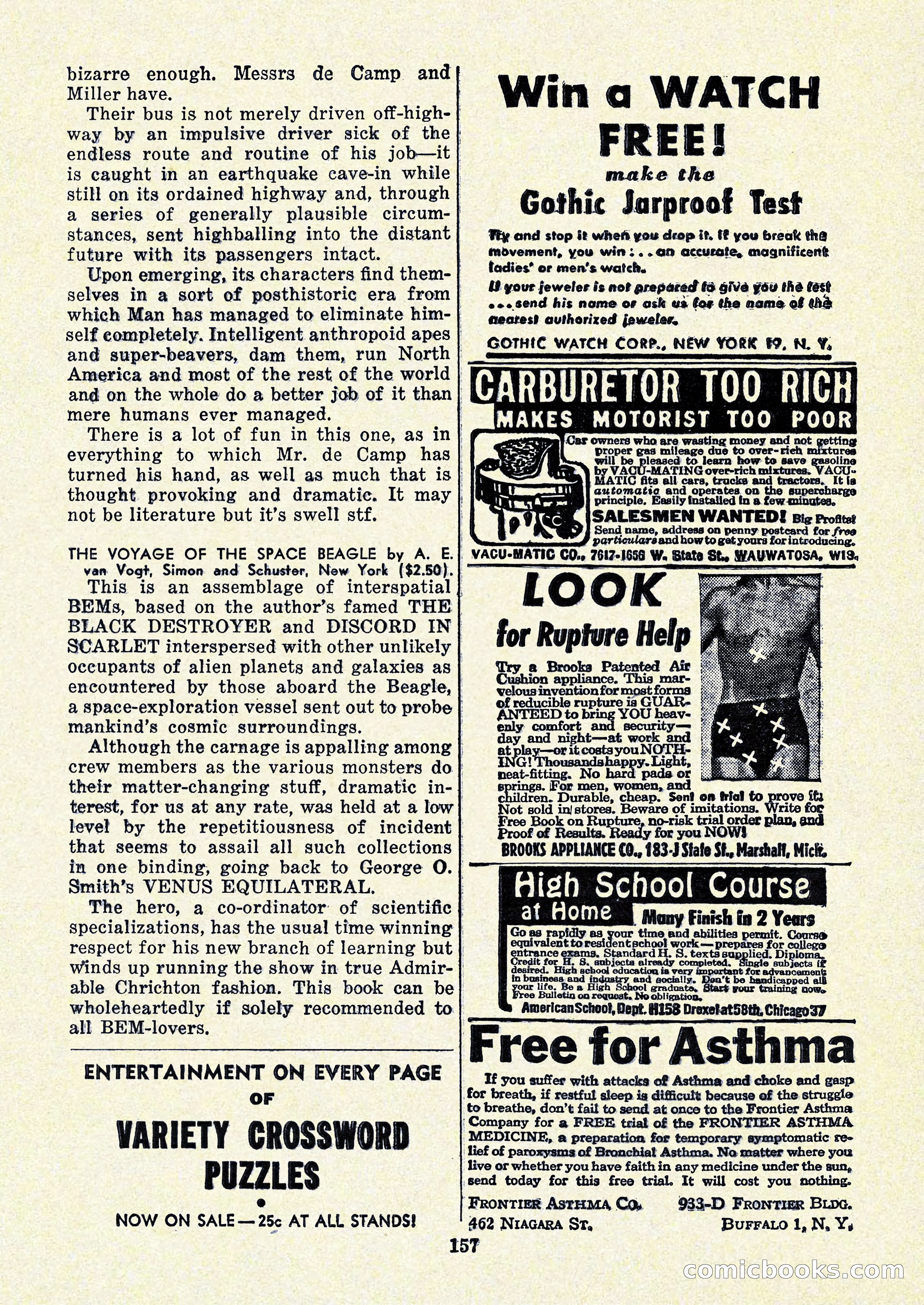 Startling Stories, January 1951 — page 157 of 164