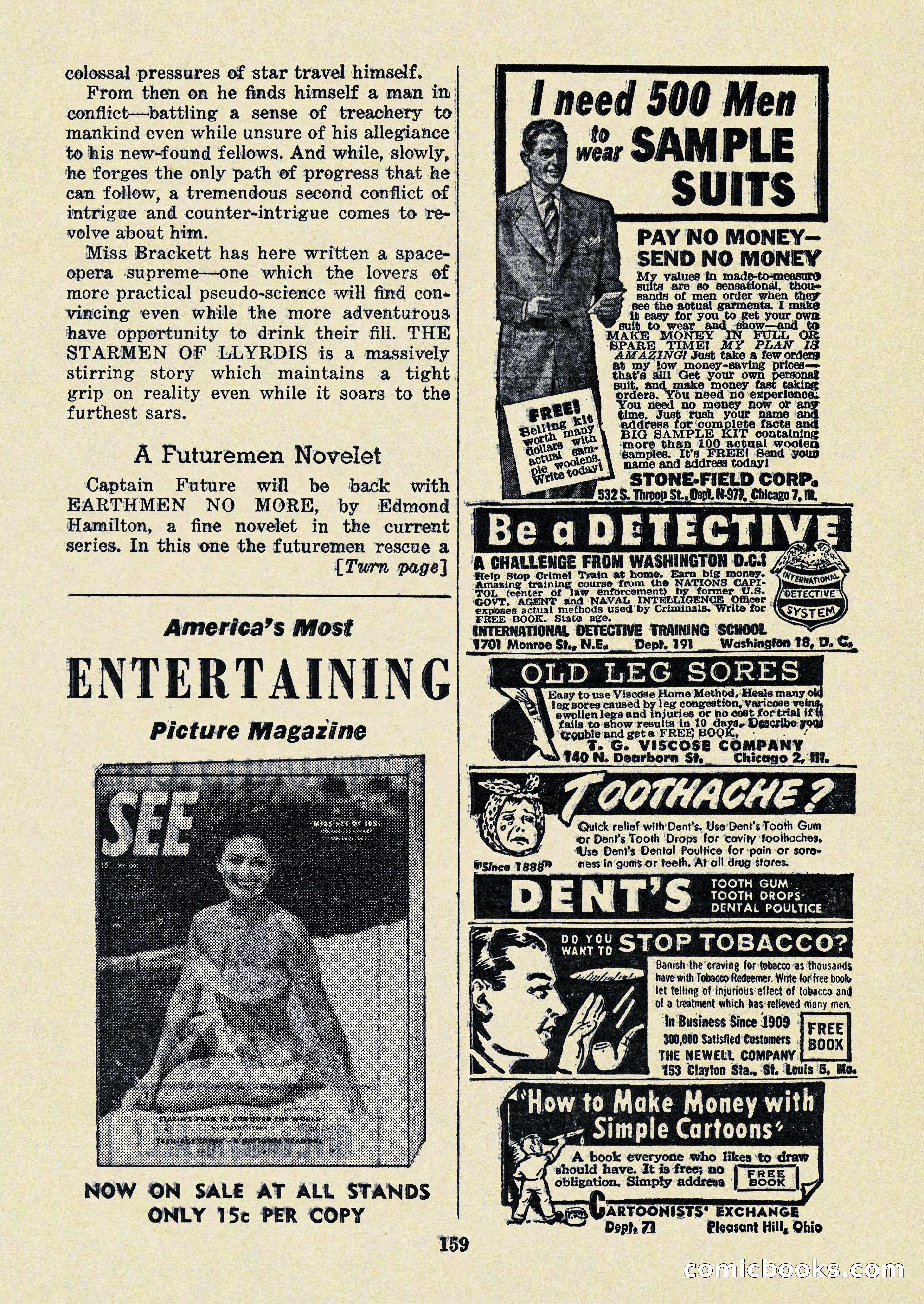 Startling Stories, January 1951 — page 159 of 164