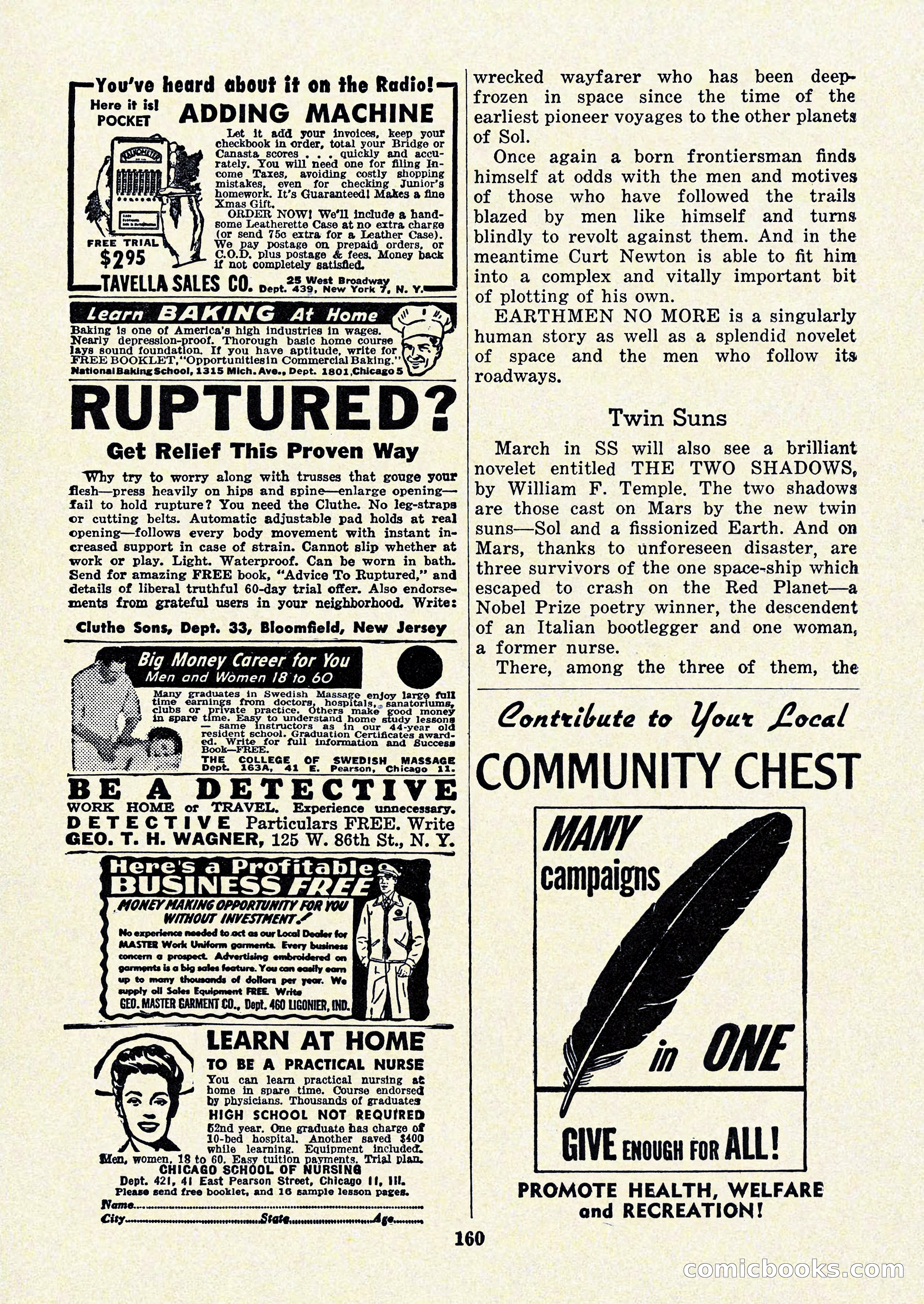 Startling Stories, January 1951 — page 160 of 164
