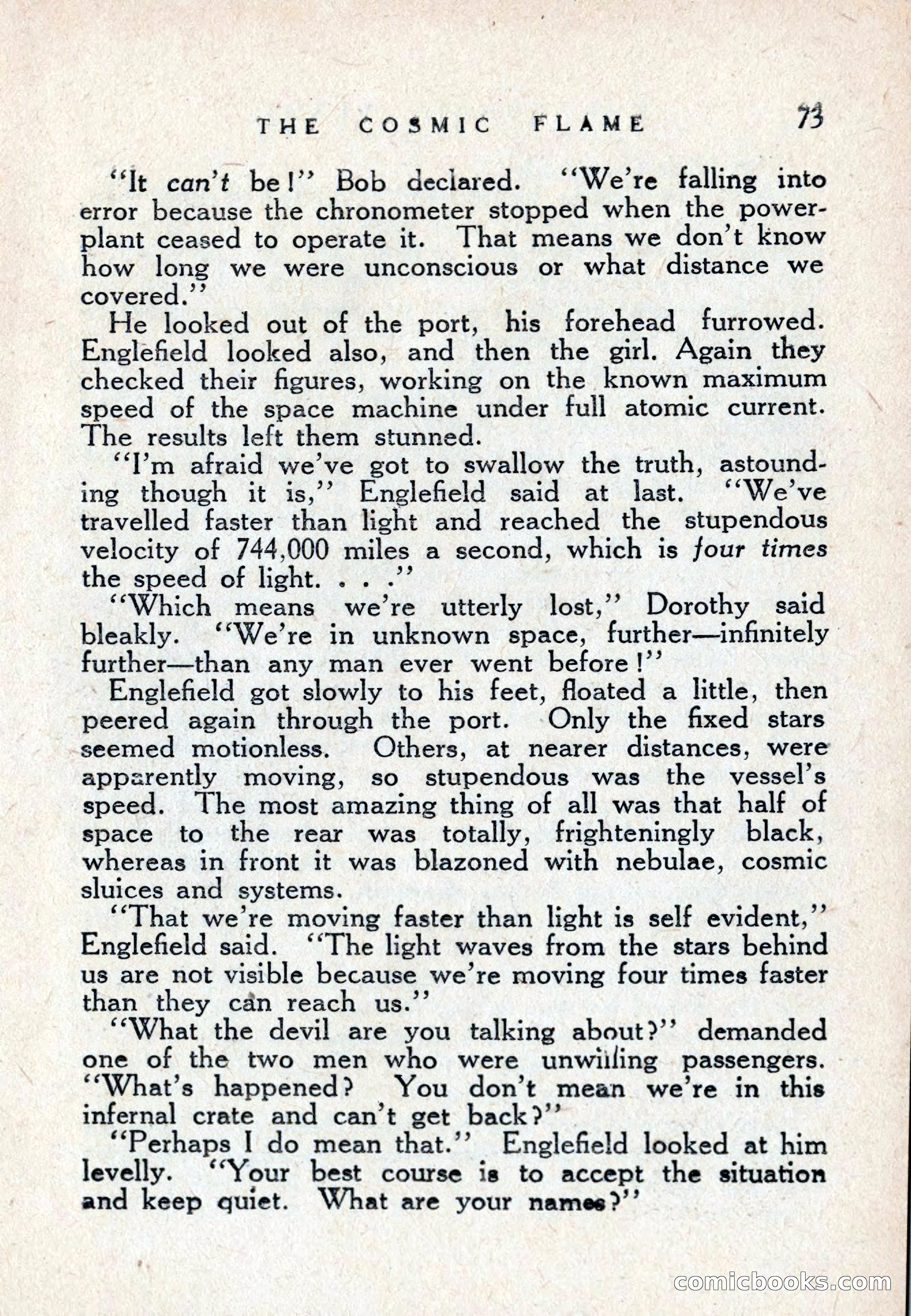 The Cosmic Flame — page 75 of 132