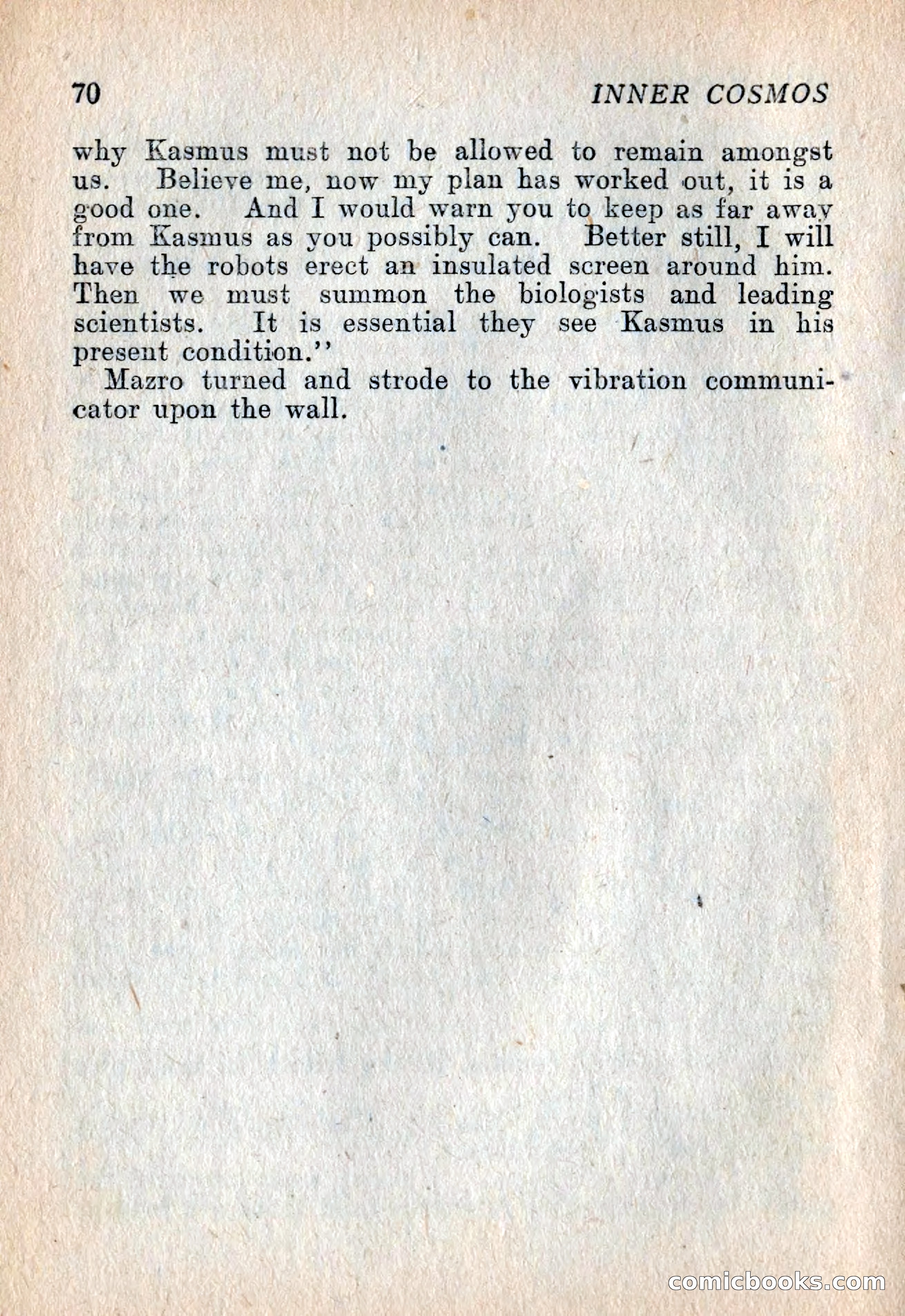 The Inner Cosmos by Vargo Statten — page 72 of 116