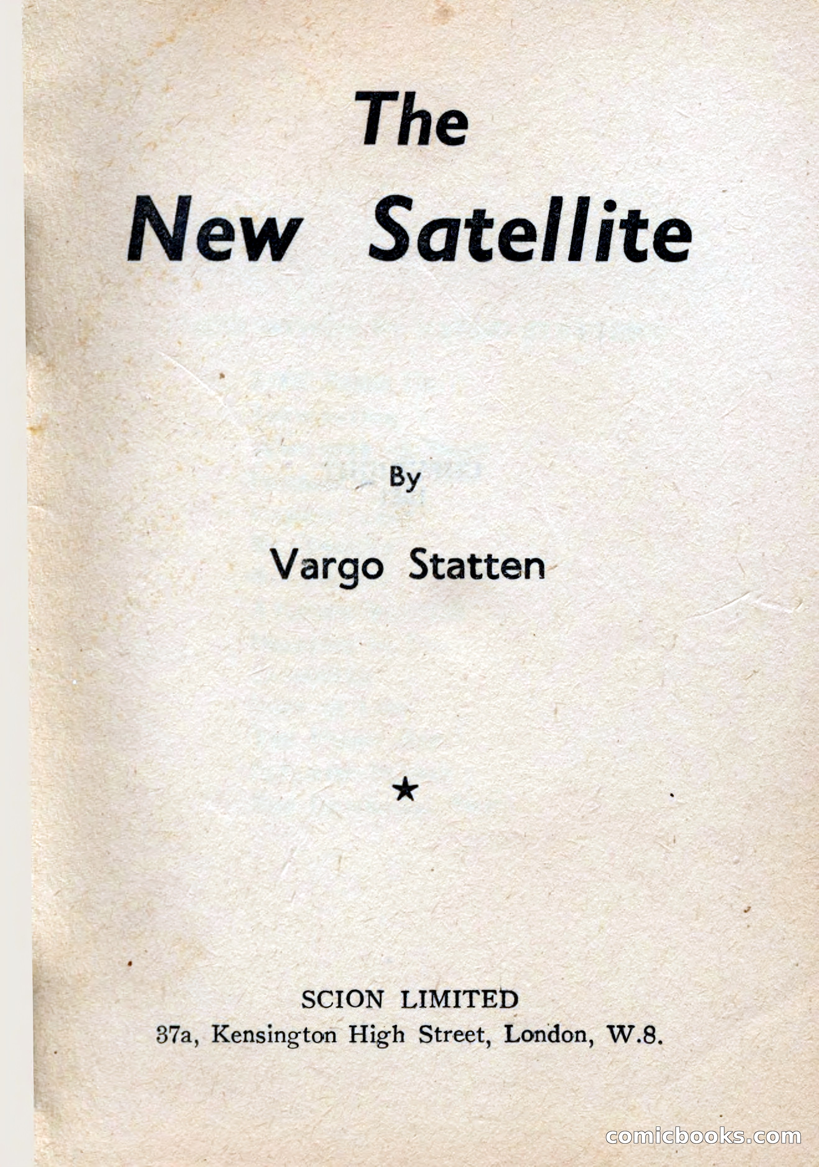 The New Satellite by Vargo Statten — page 3 of 116