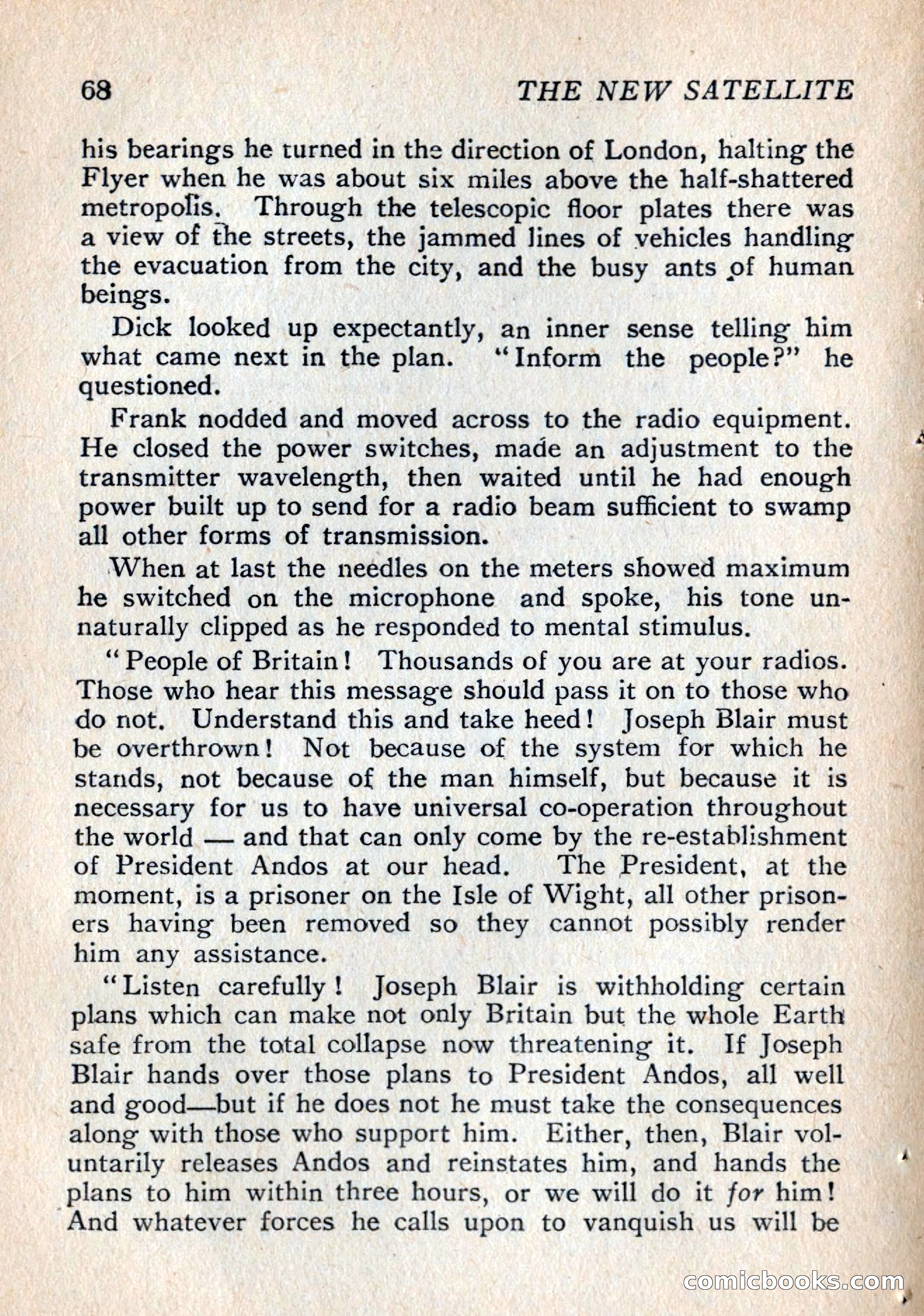 The New Satellite by Vargo Statten — page 70 of 116