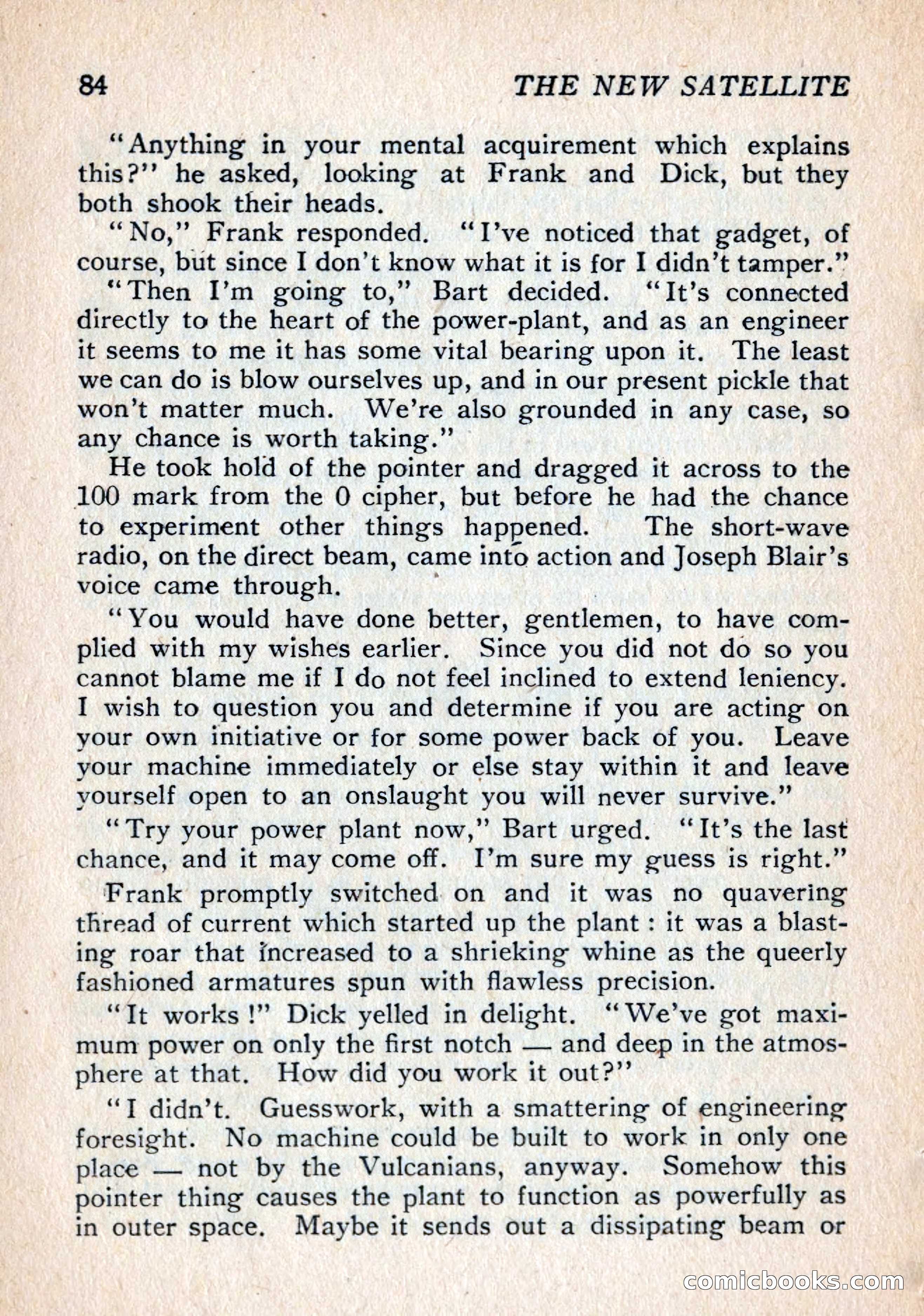 The New Satellite by Vargo Statten — page 86 of 116