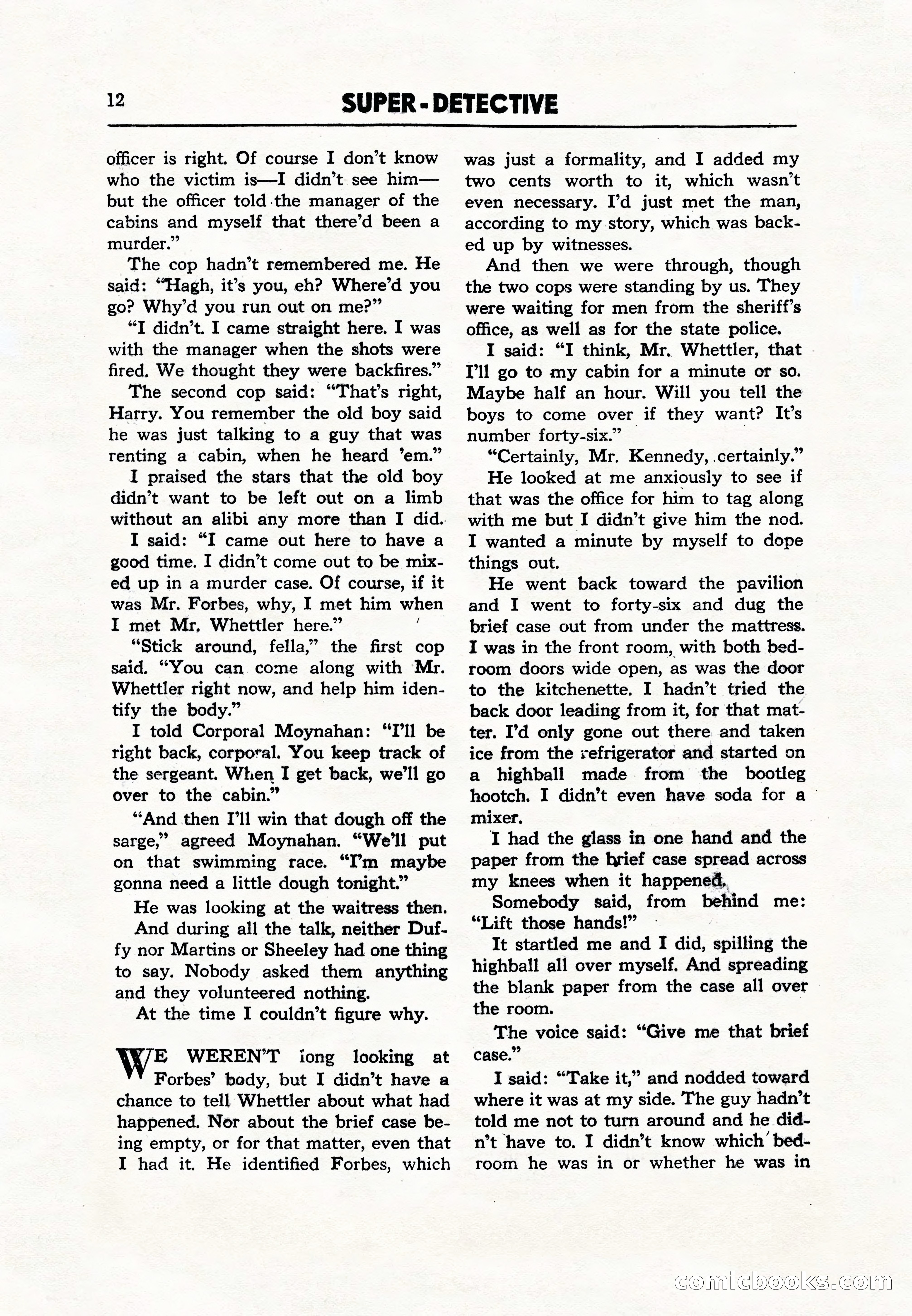 Super Detective, December 1943 — page 14 of 116