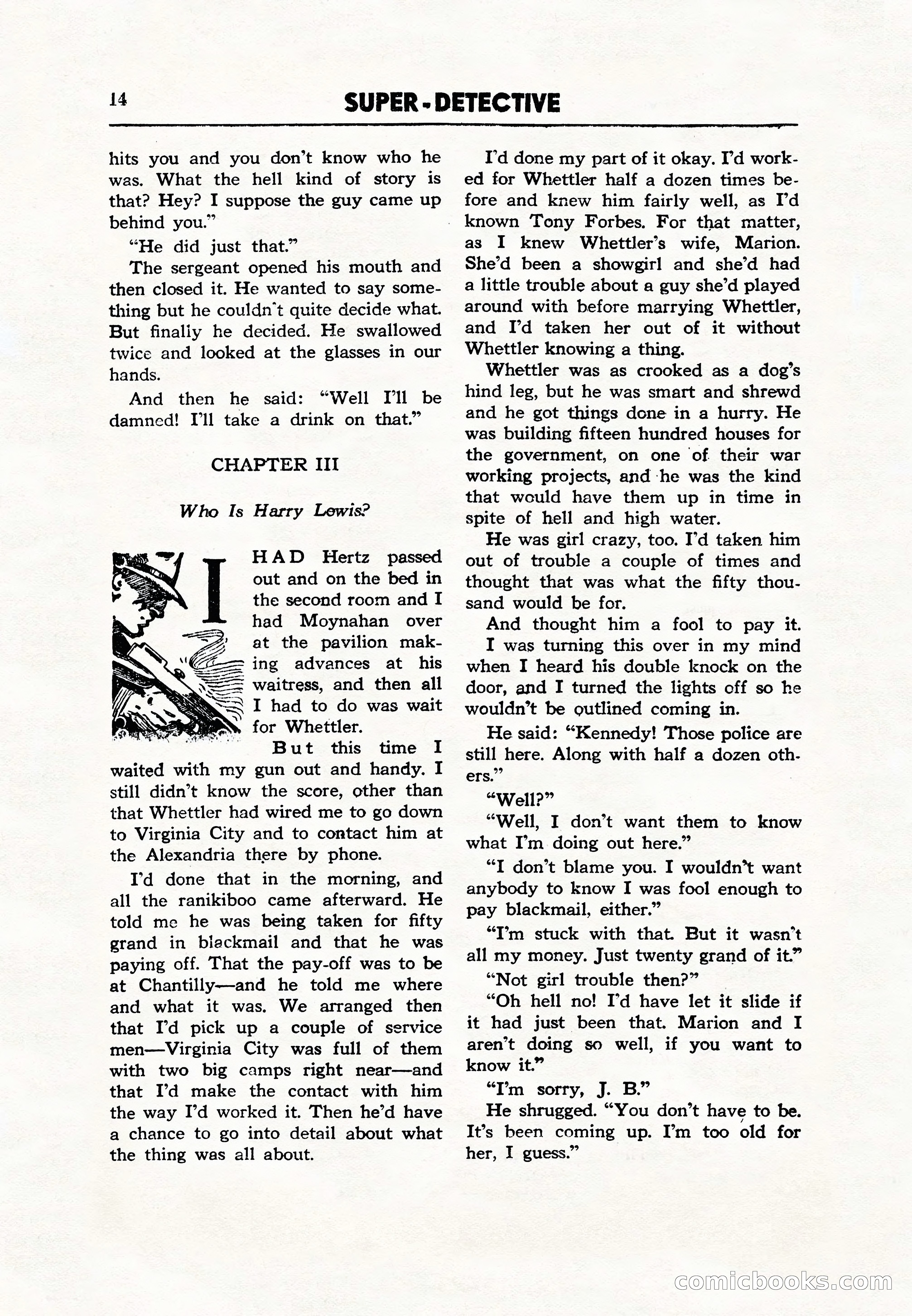 Super Detective, December 1943 — page 16 of 116