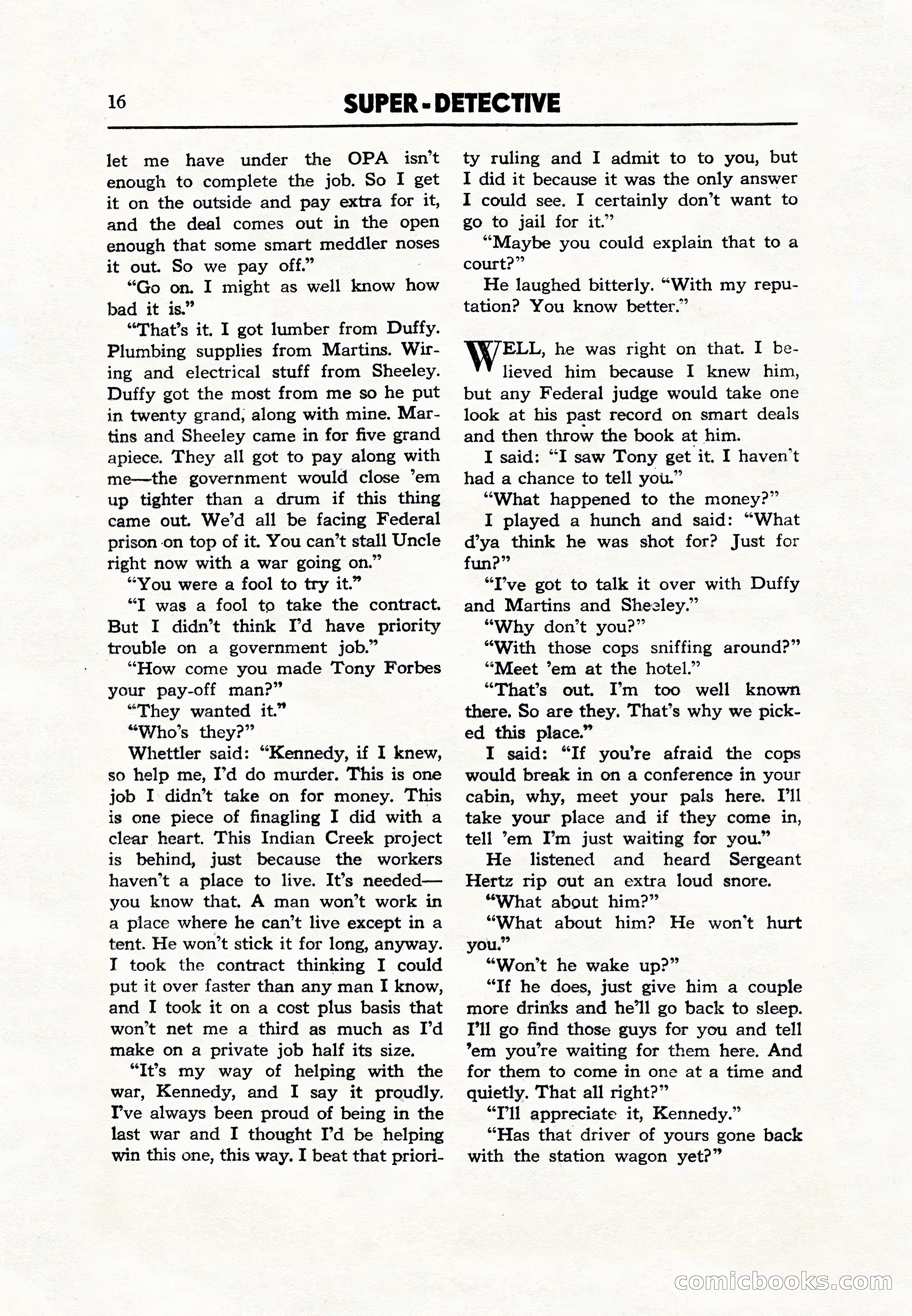 Super Detective, December 1943 — page 18 of 116
