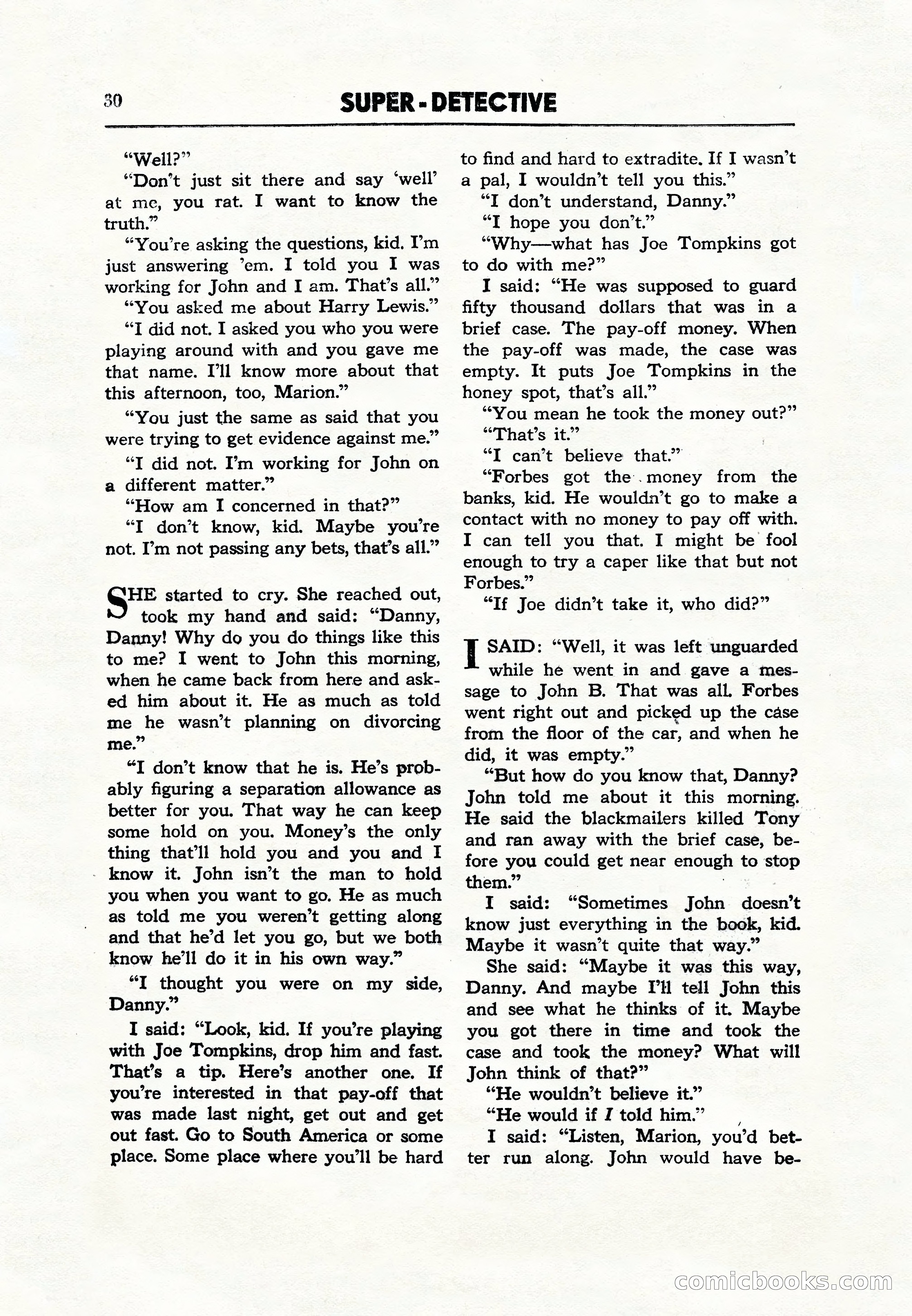 Super Detective, December 1943 — page 32 of 116