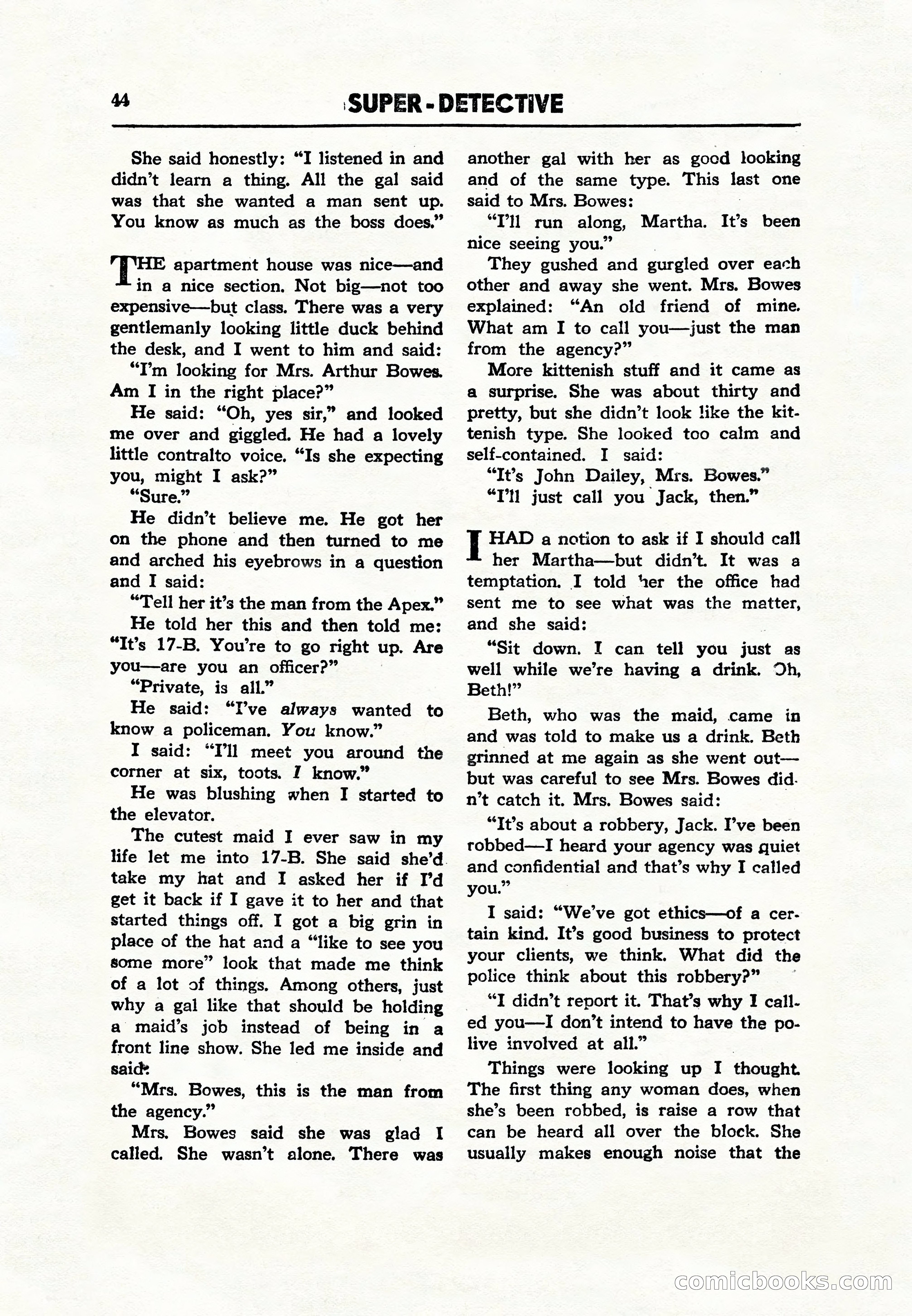 Super Detective, December 1943 — page 46 of 116