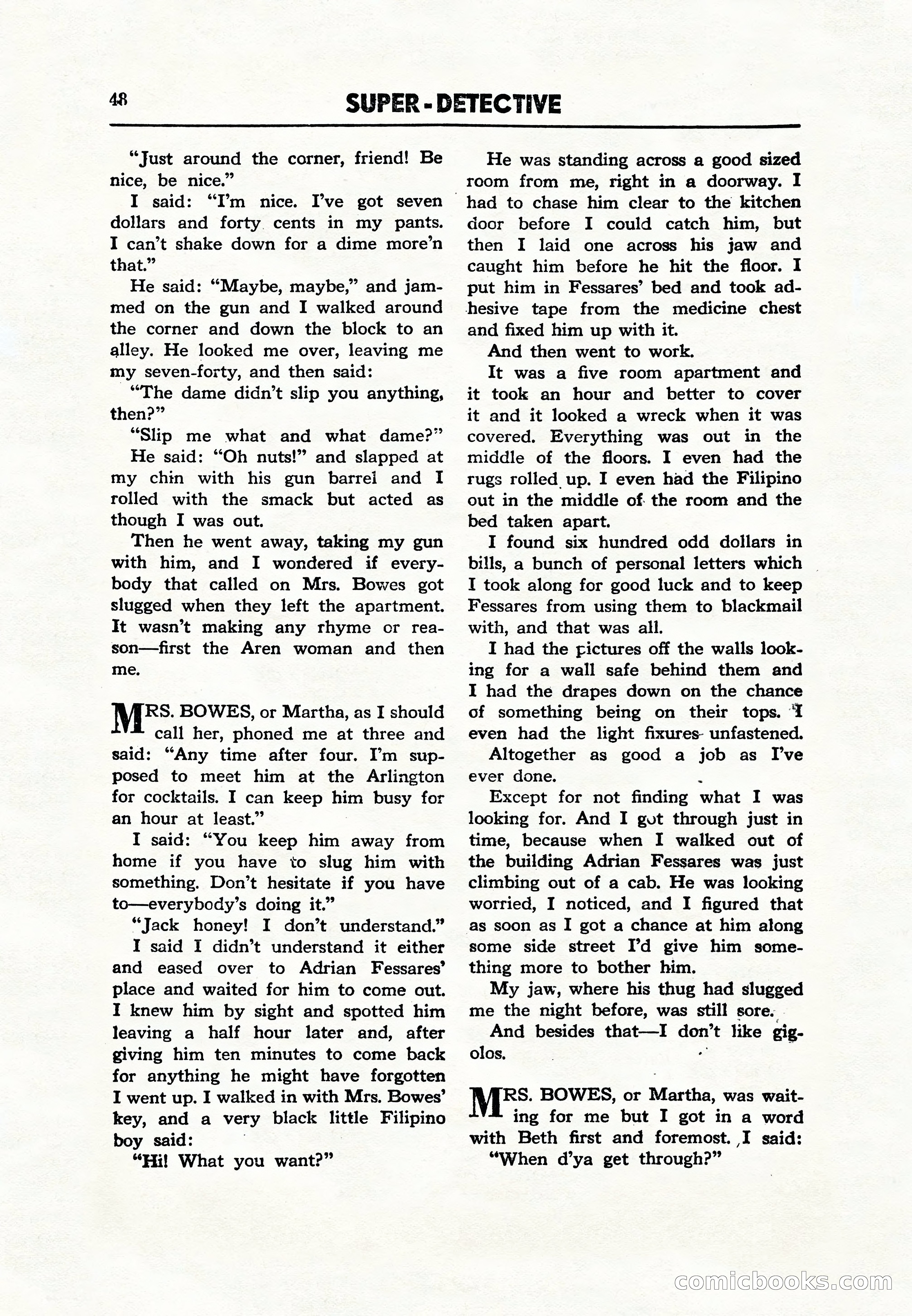 Super Detective, December 1943 — page 50 of 116