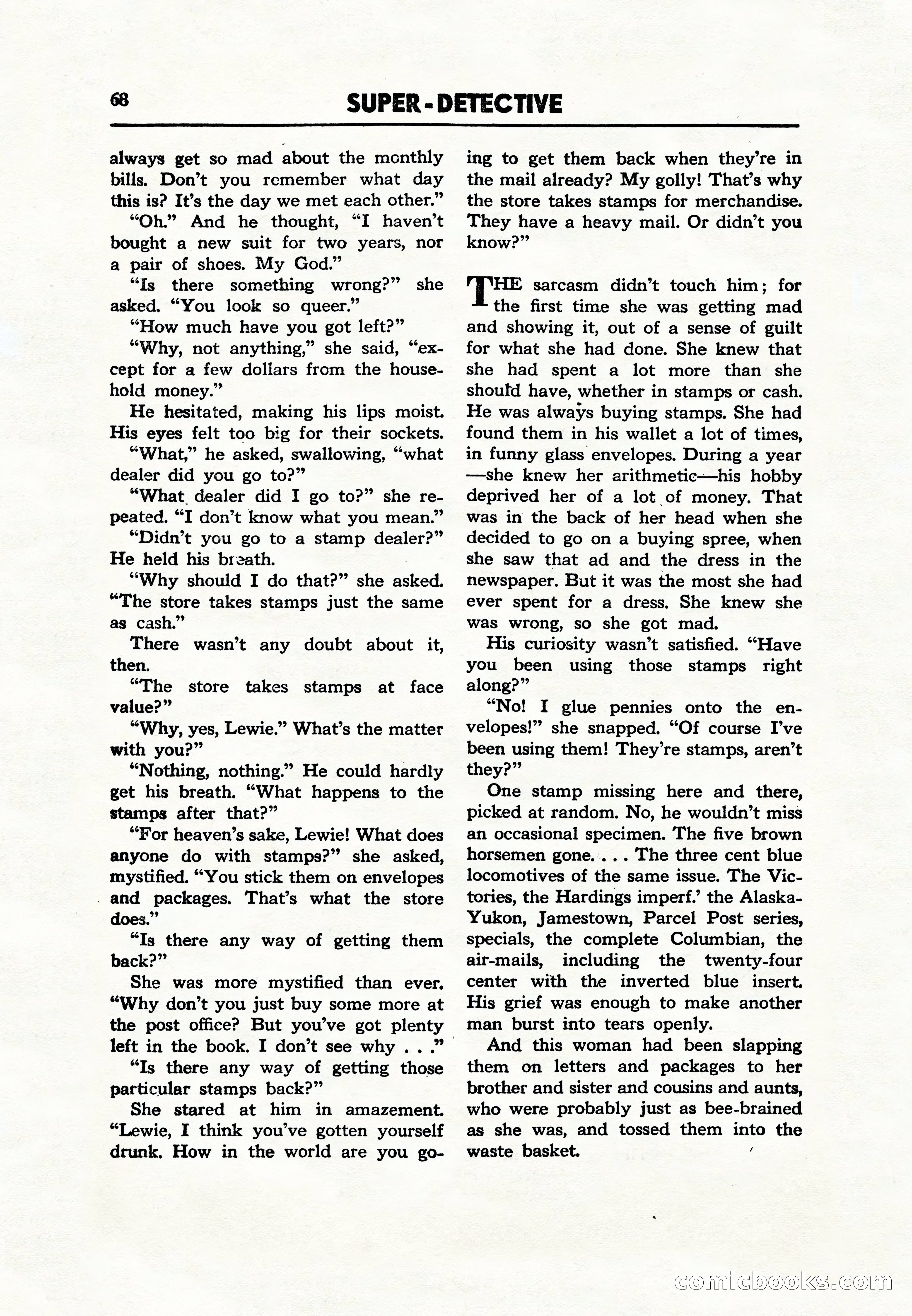 Super Detective, December 1943 — page 70 of 116