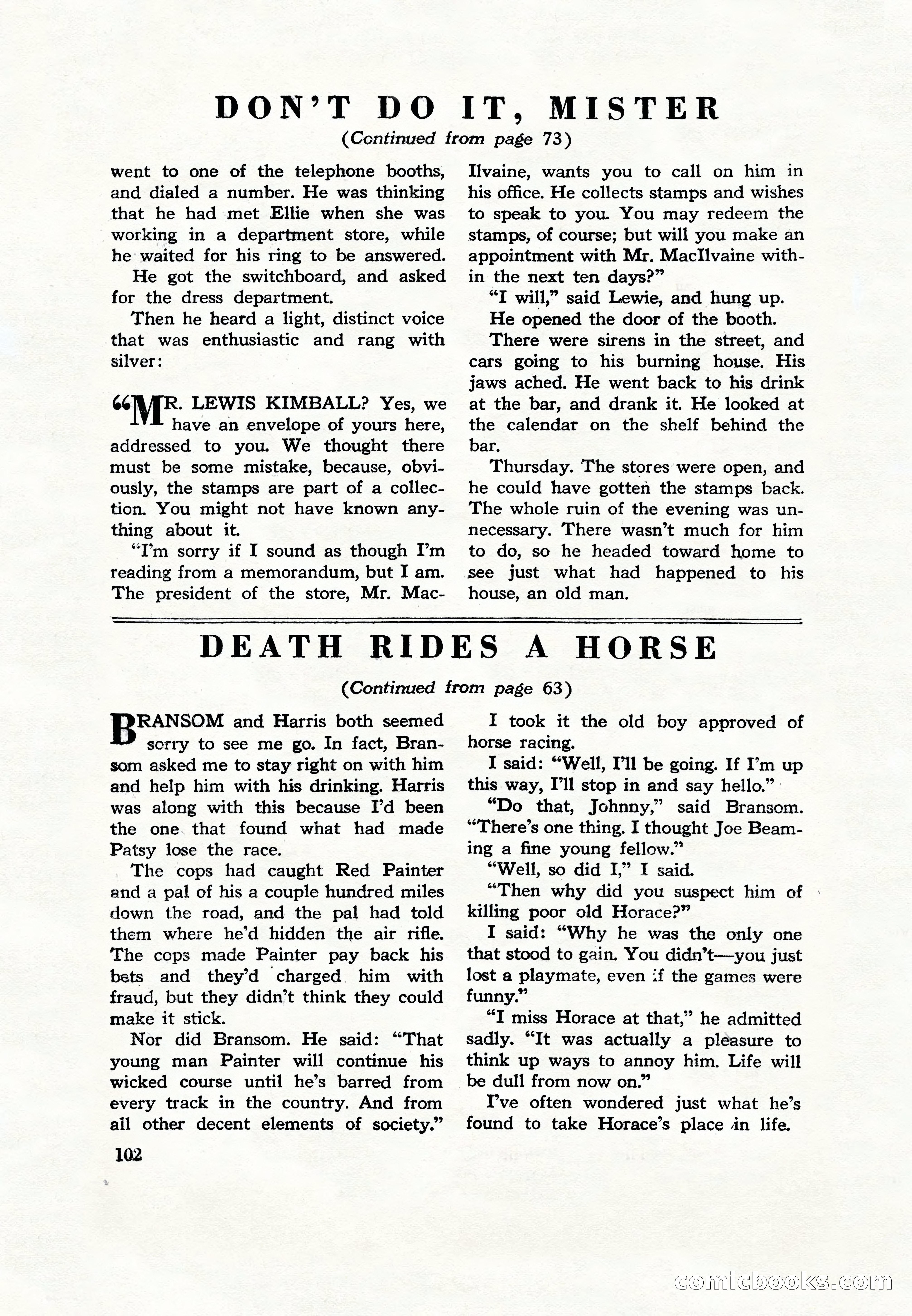 Super Detective, December 1943 — page 104 of 116