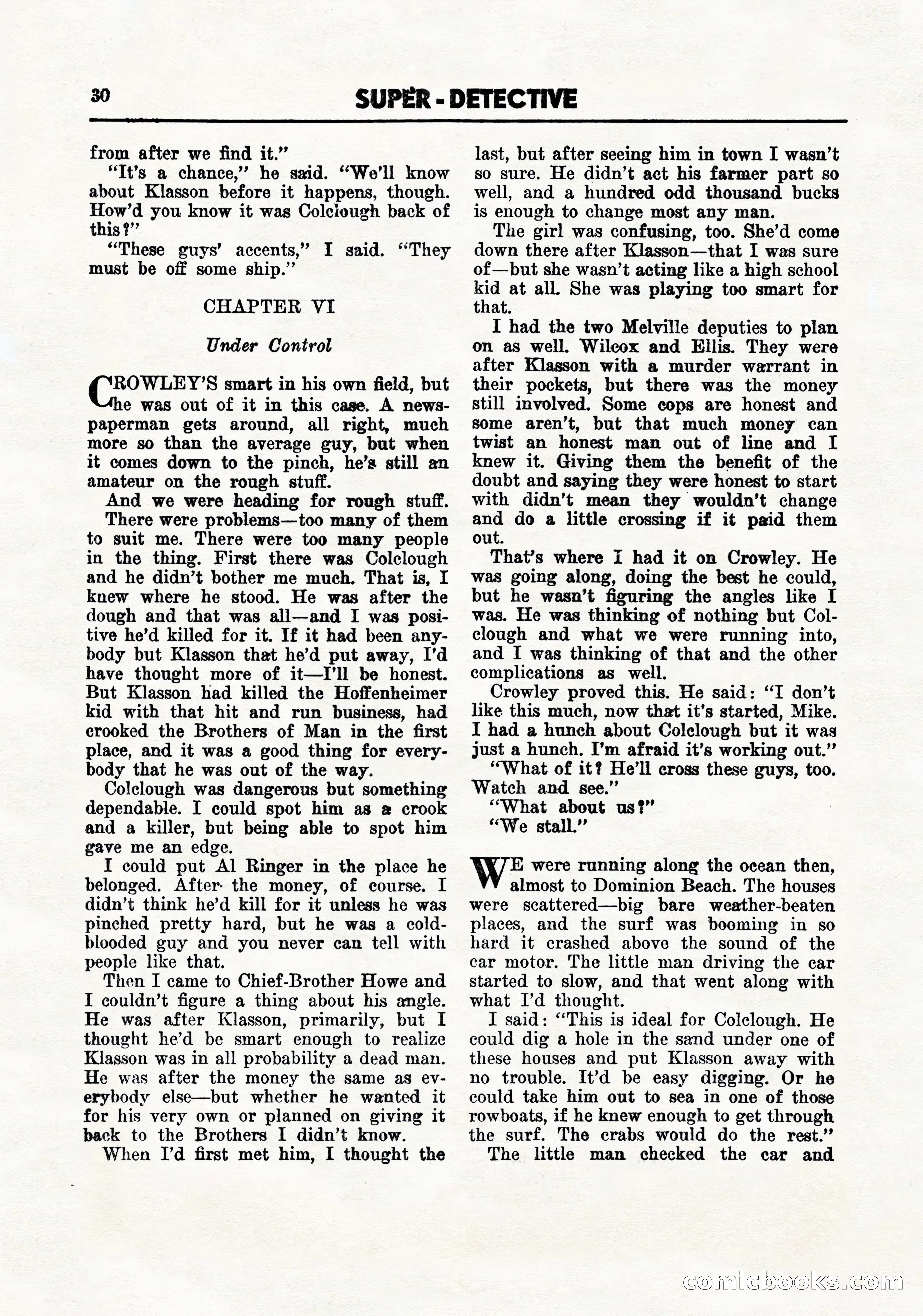 Super-Detective, September 1944 — page 32 of 100
