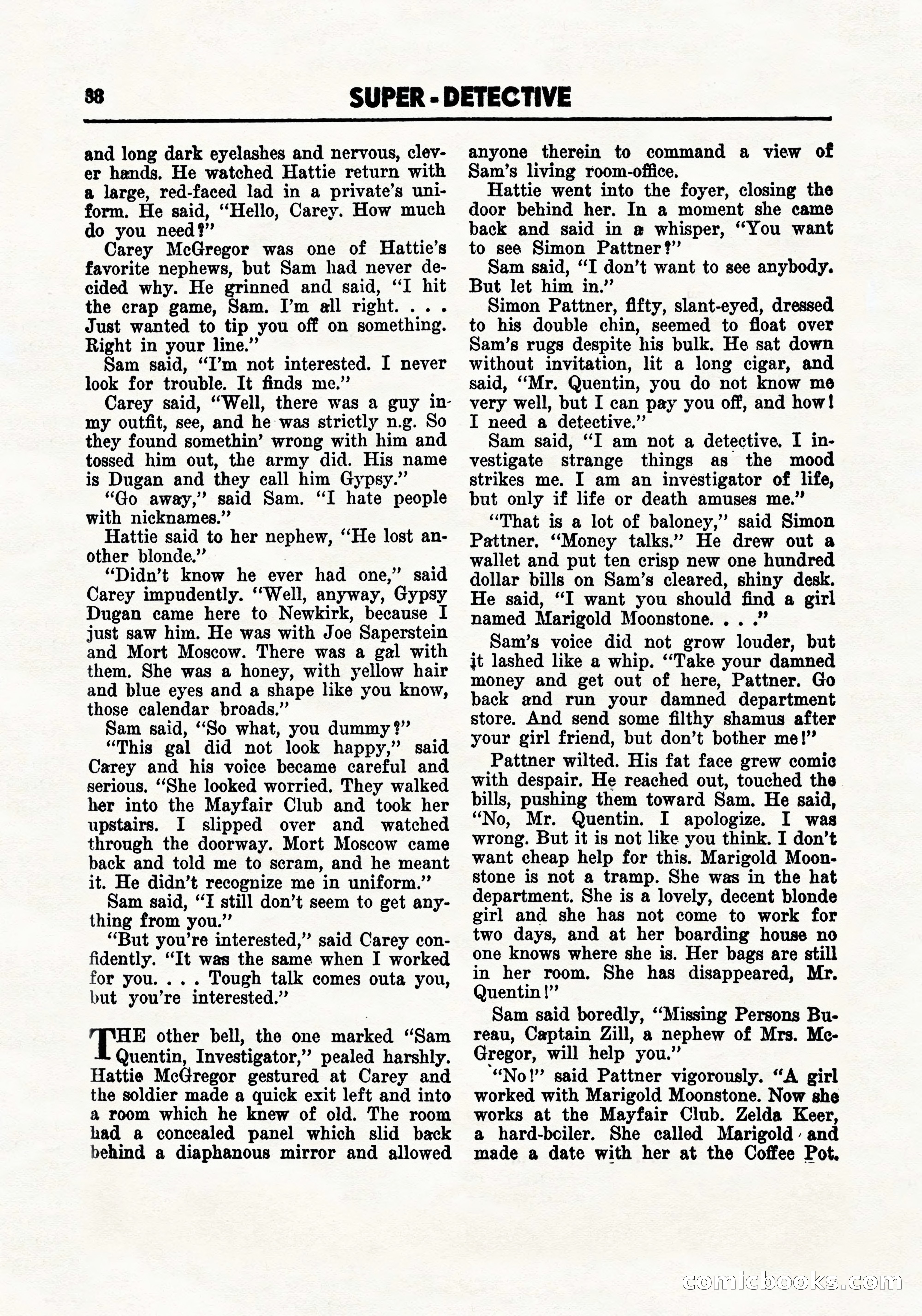 Super-Detective, September 1944 — page 40 of 100