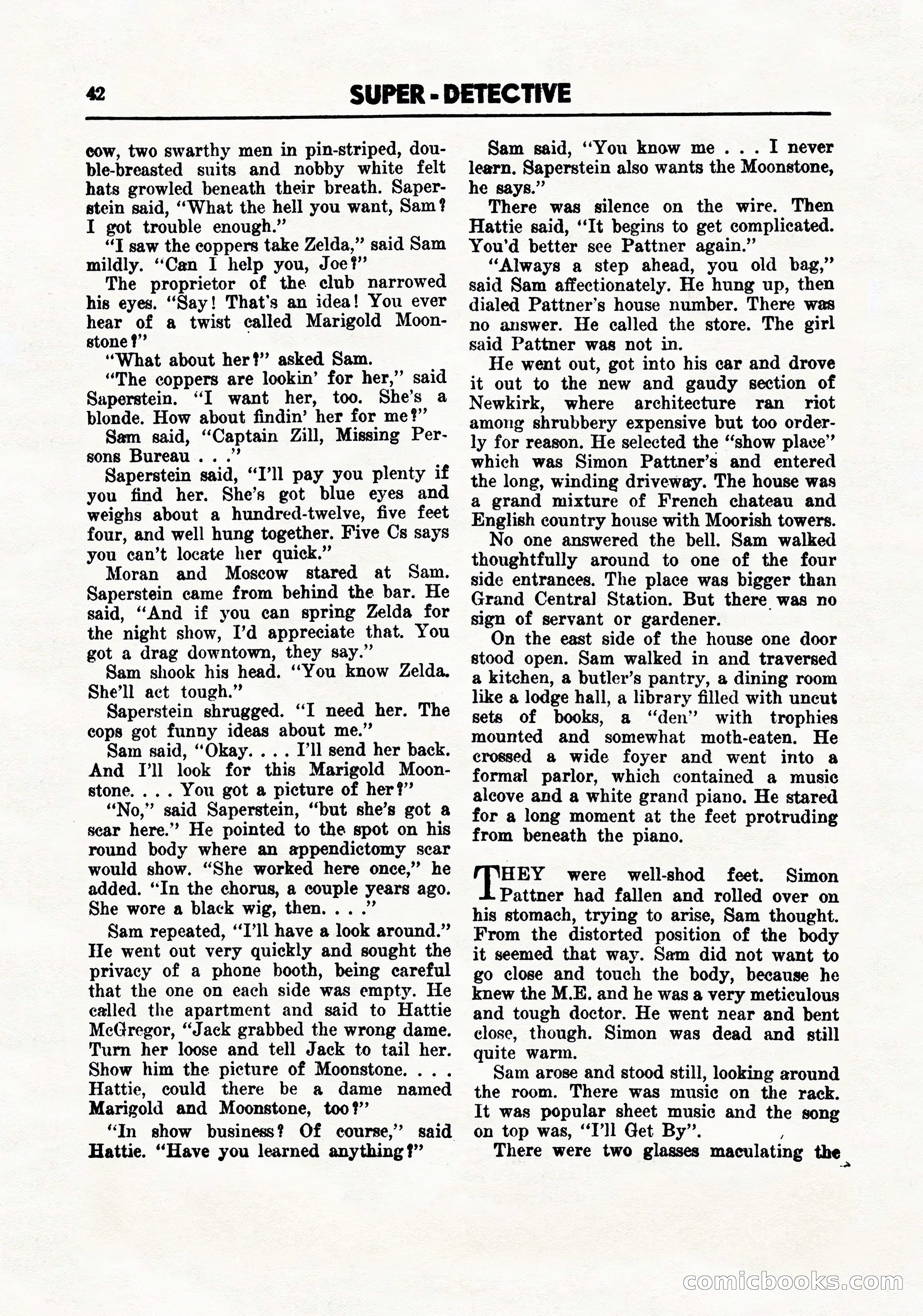 Super-Detective, September 1944 — page 44 of 100