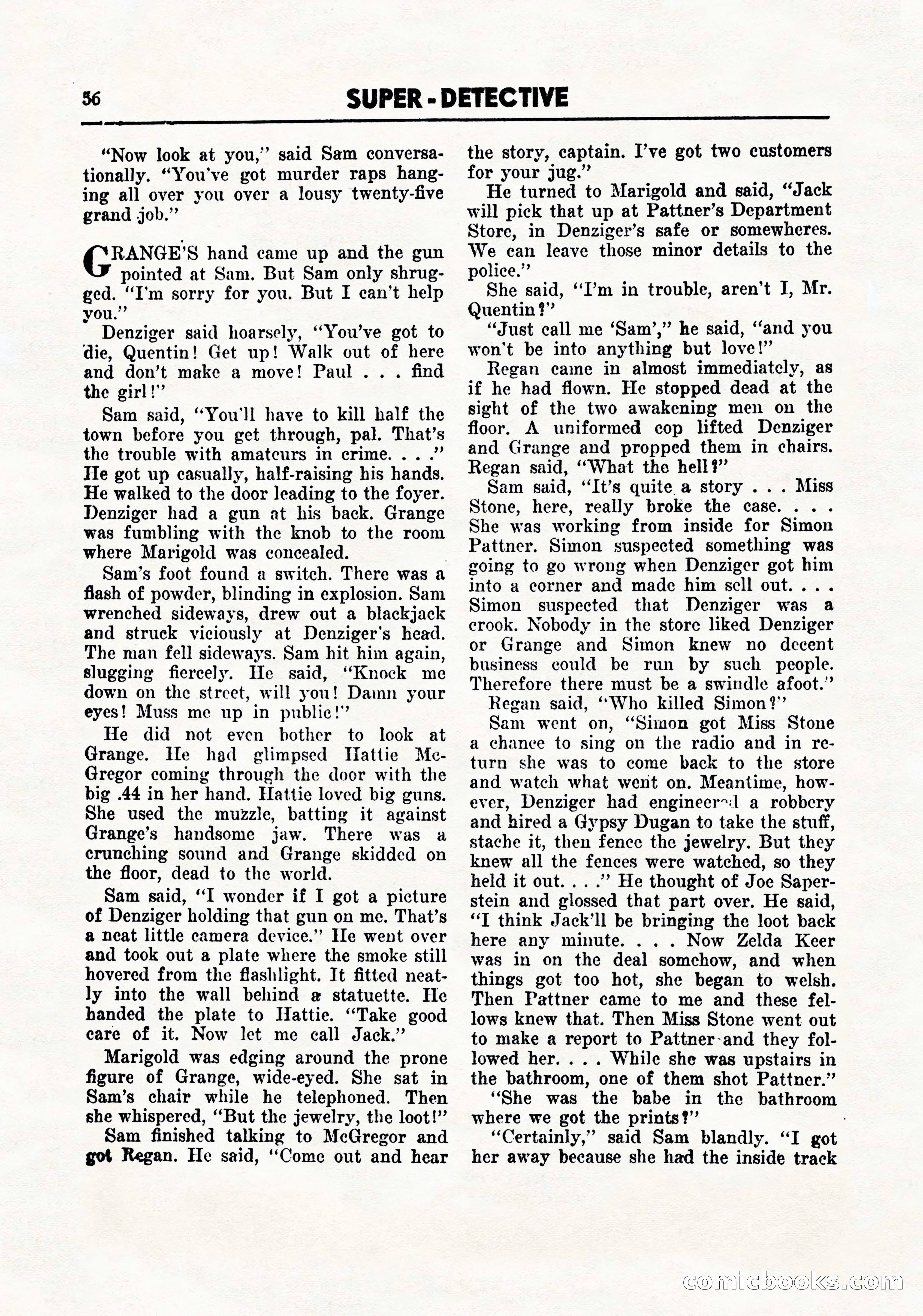 Super-Detective, September 1944 — page 58 of 100