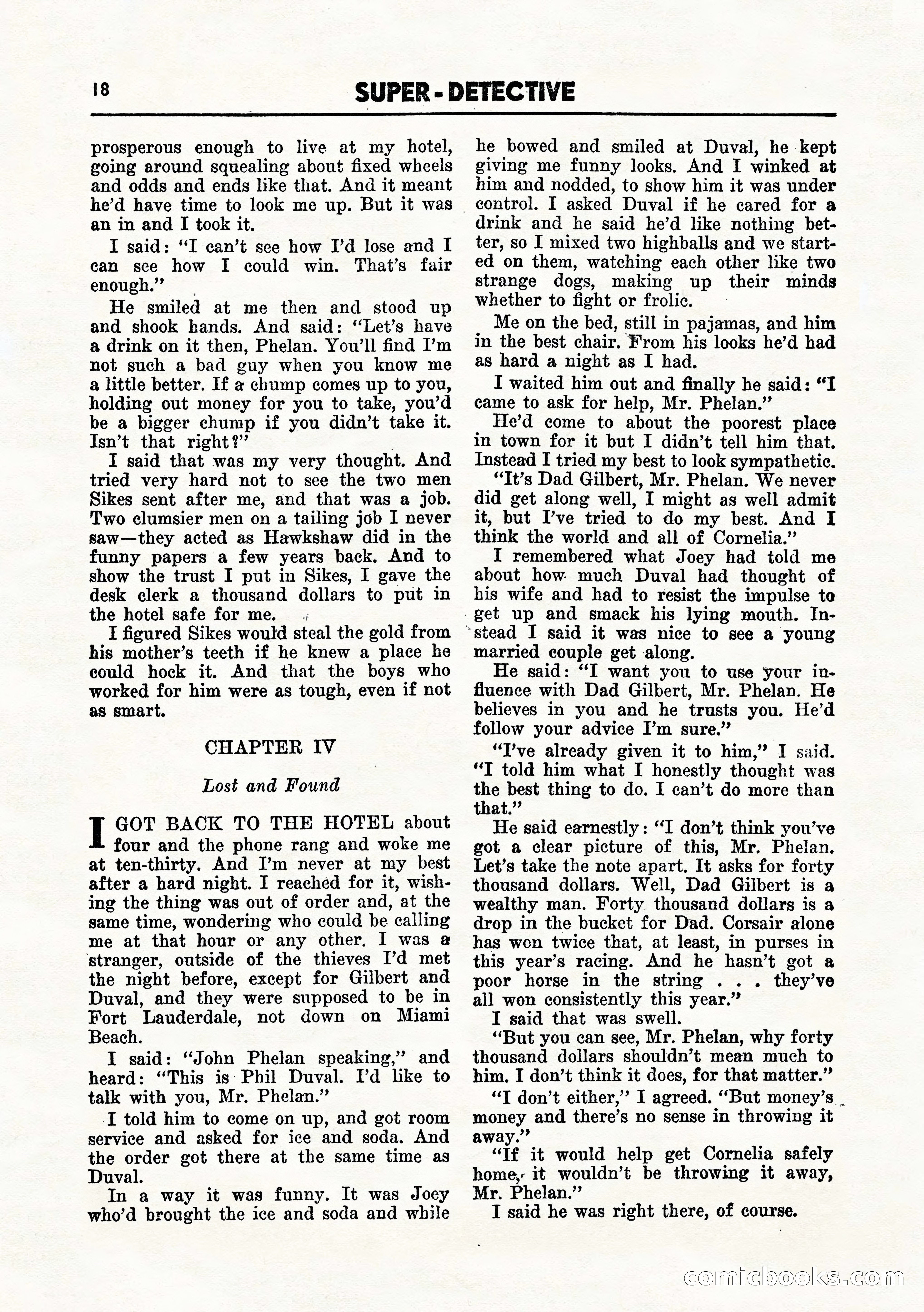 Super-Detective, July 1945 — page 20 of 100