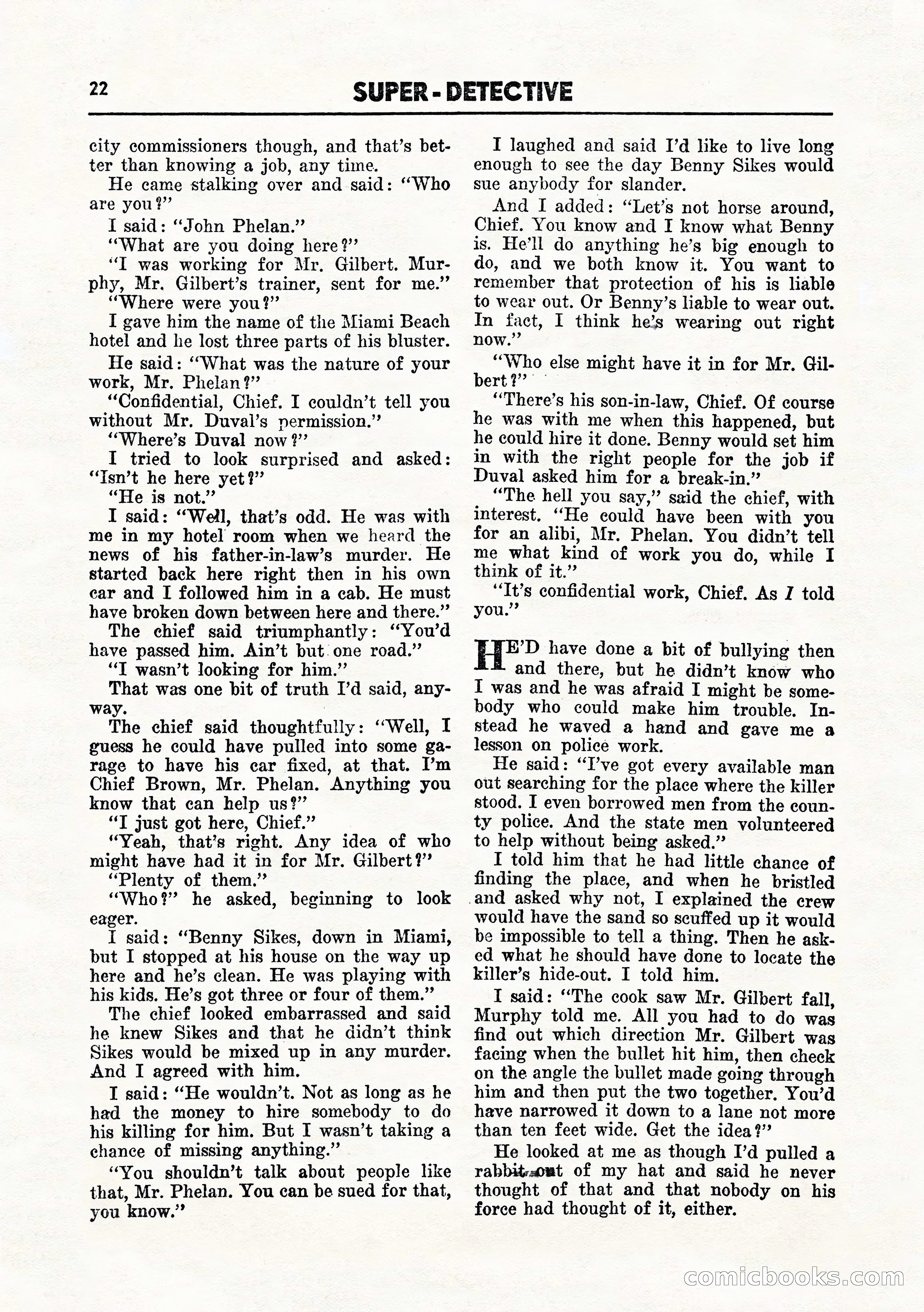 Super-Detective, July 1945 — page 24 of 100