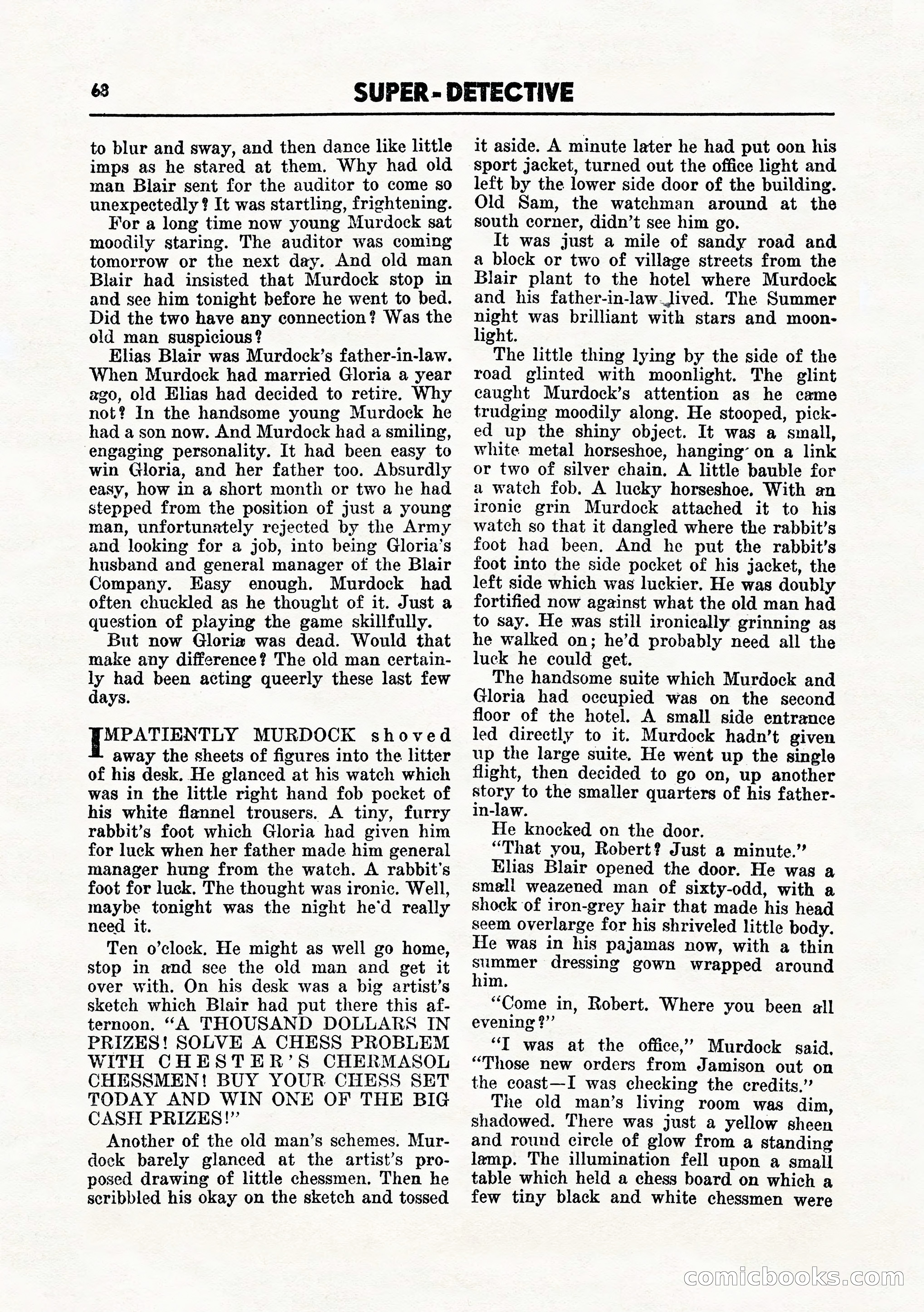 Super-Detective, July 1945 — page 70 of 100