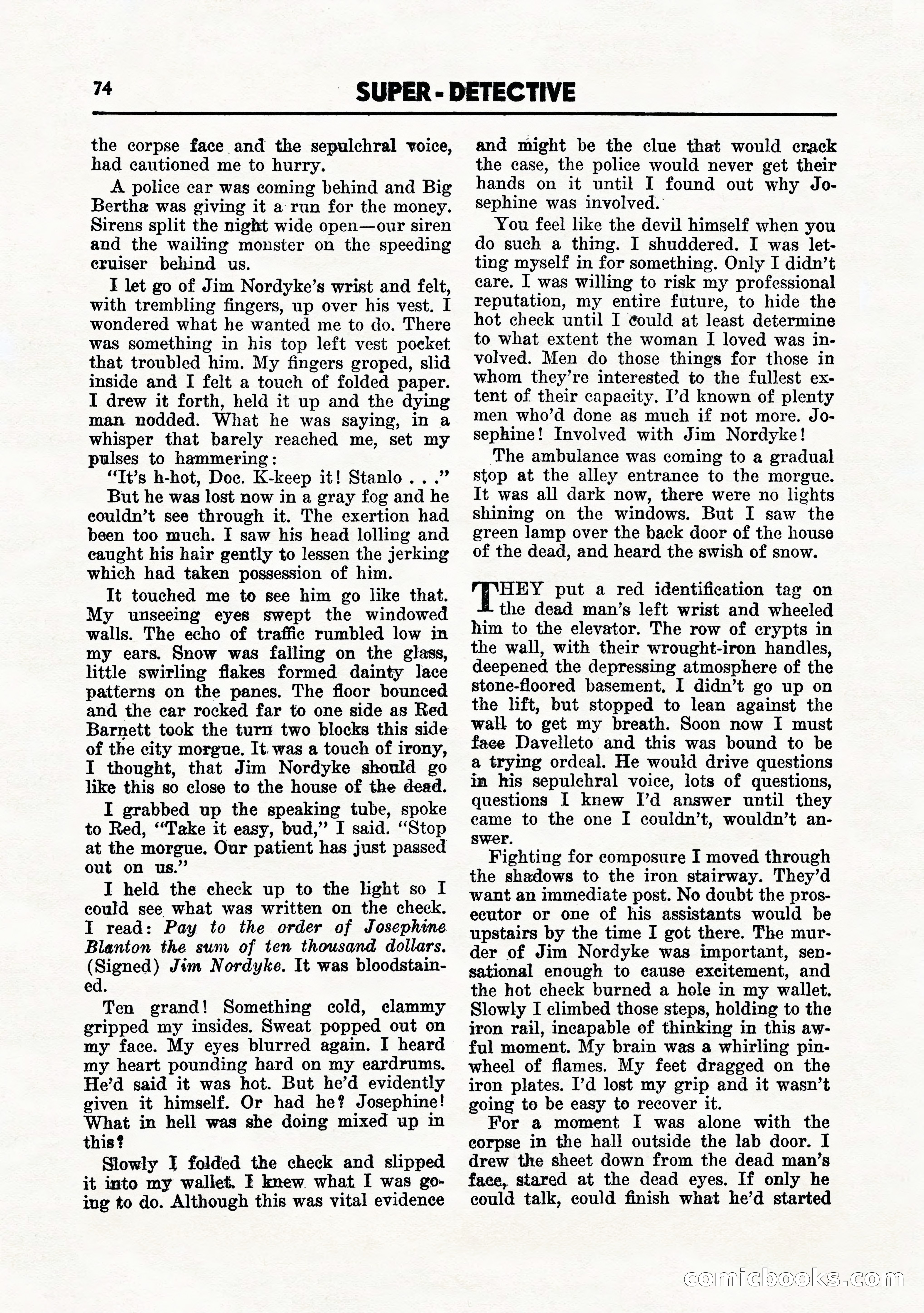 Super-Detective, July 1945 — page 76 of 100