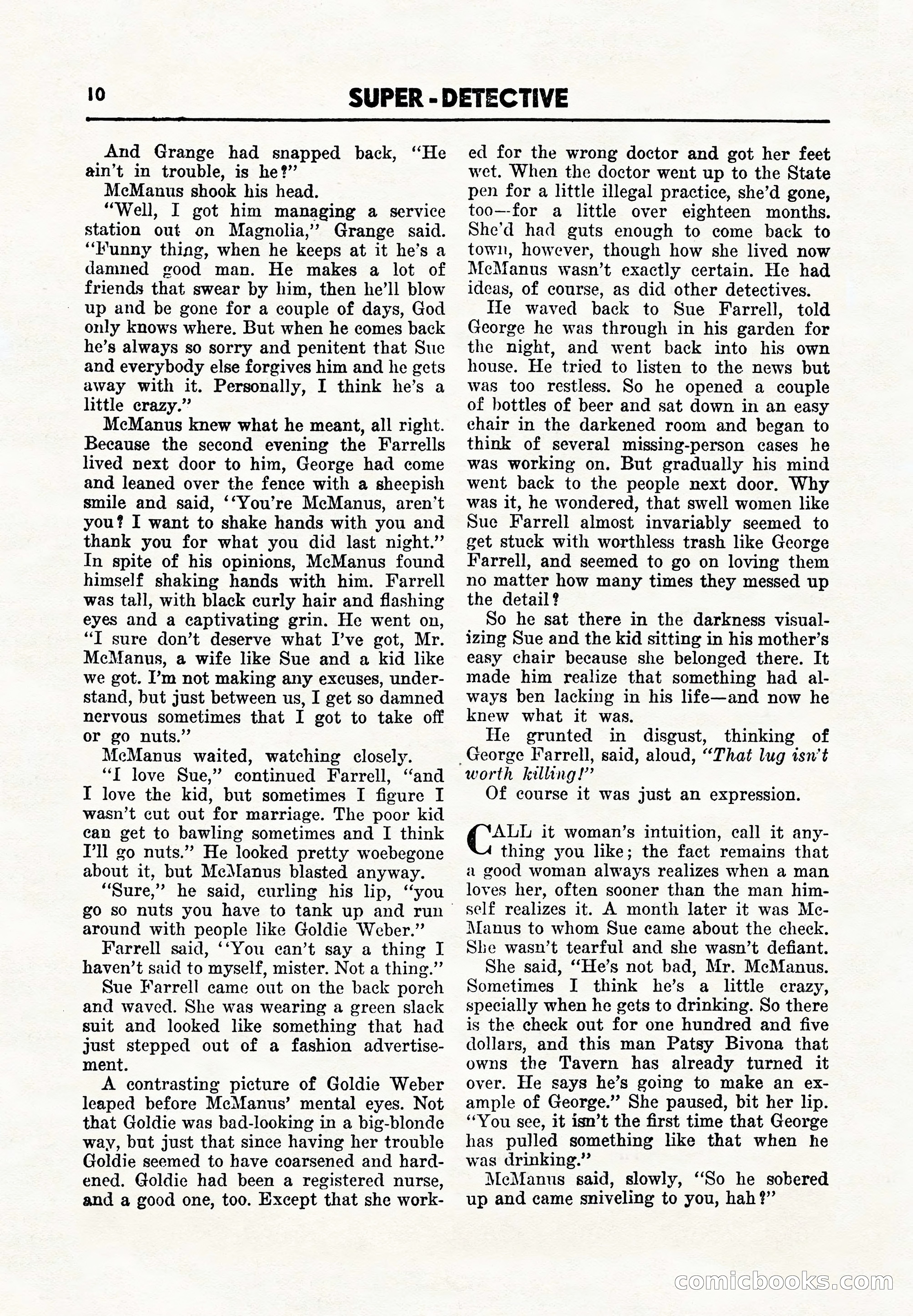 Super Detective, November 1945 — page 12 of 100