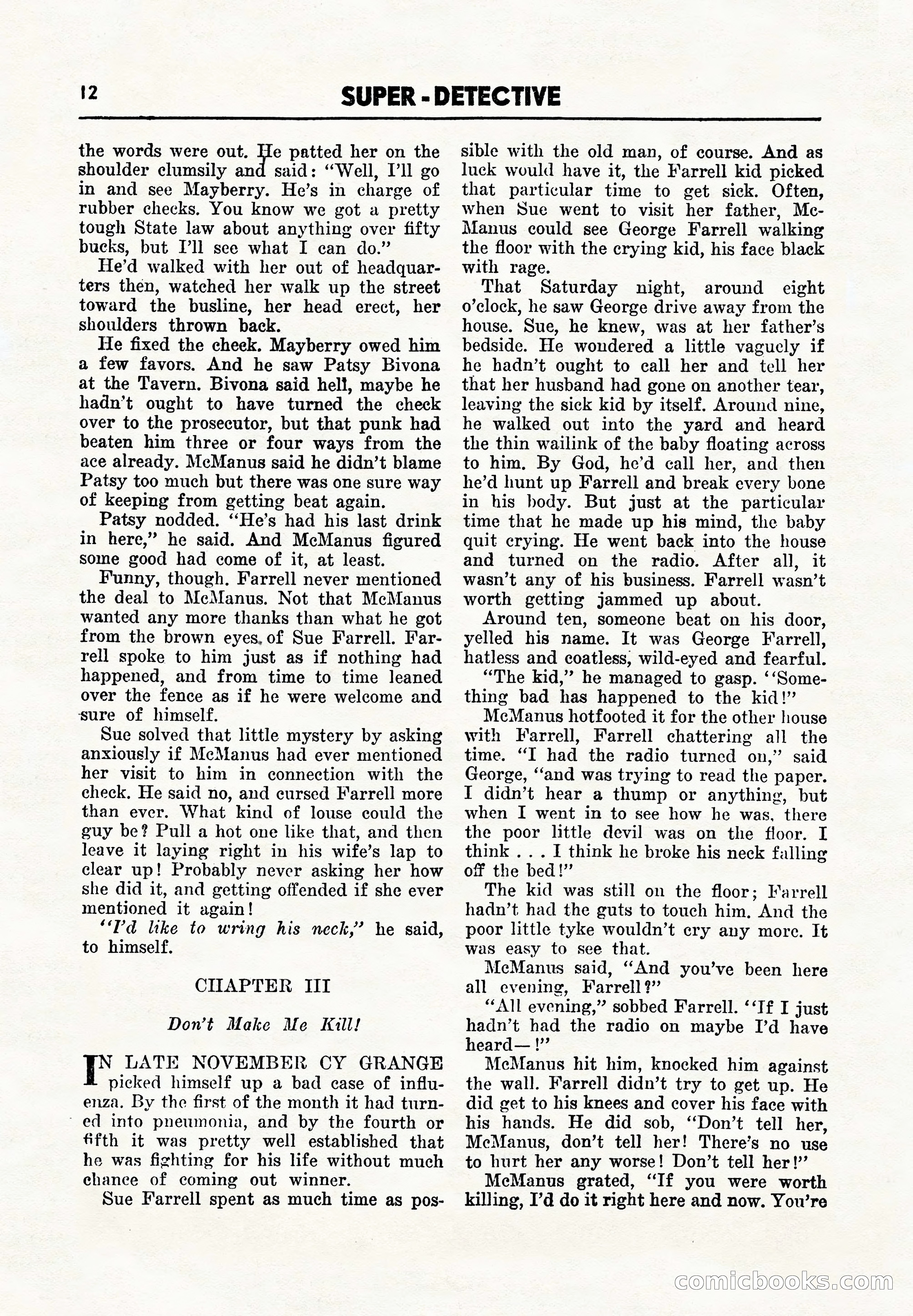 Super Detective, November 1945 — page 14 of 100