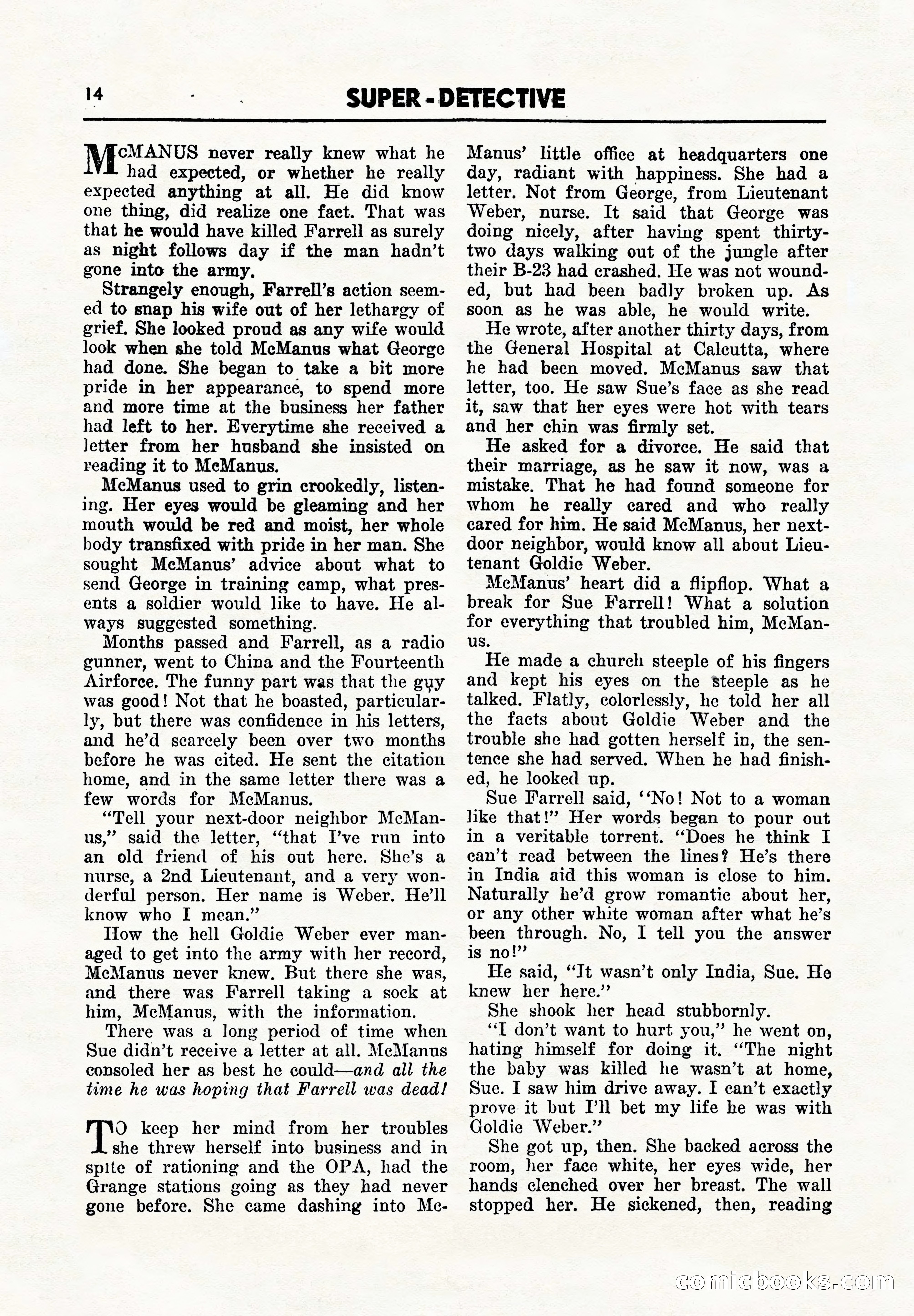 Super Detective, November 1945 — page 16 of 100