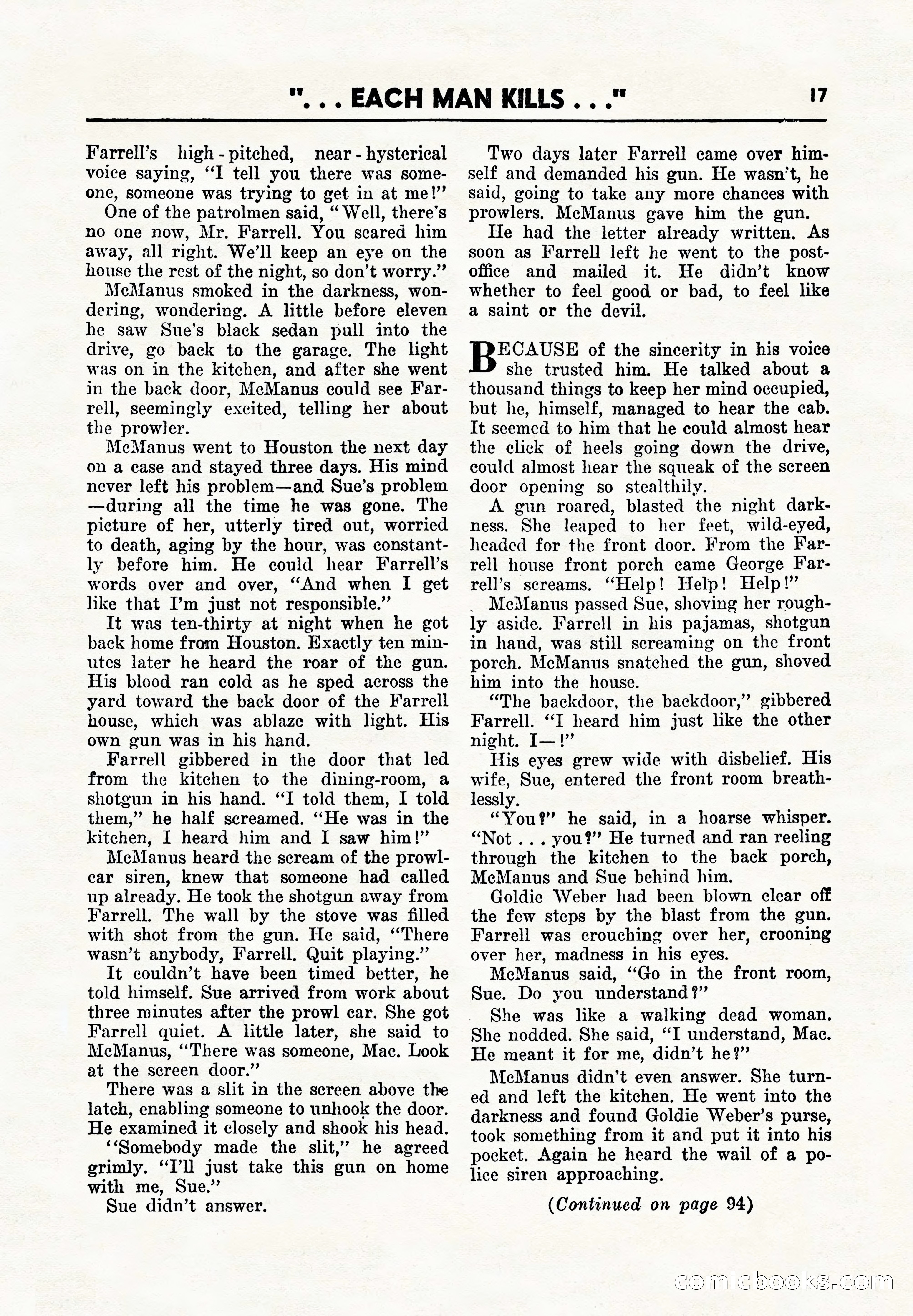 Super Detective, November 1945 — page 19 of 100