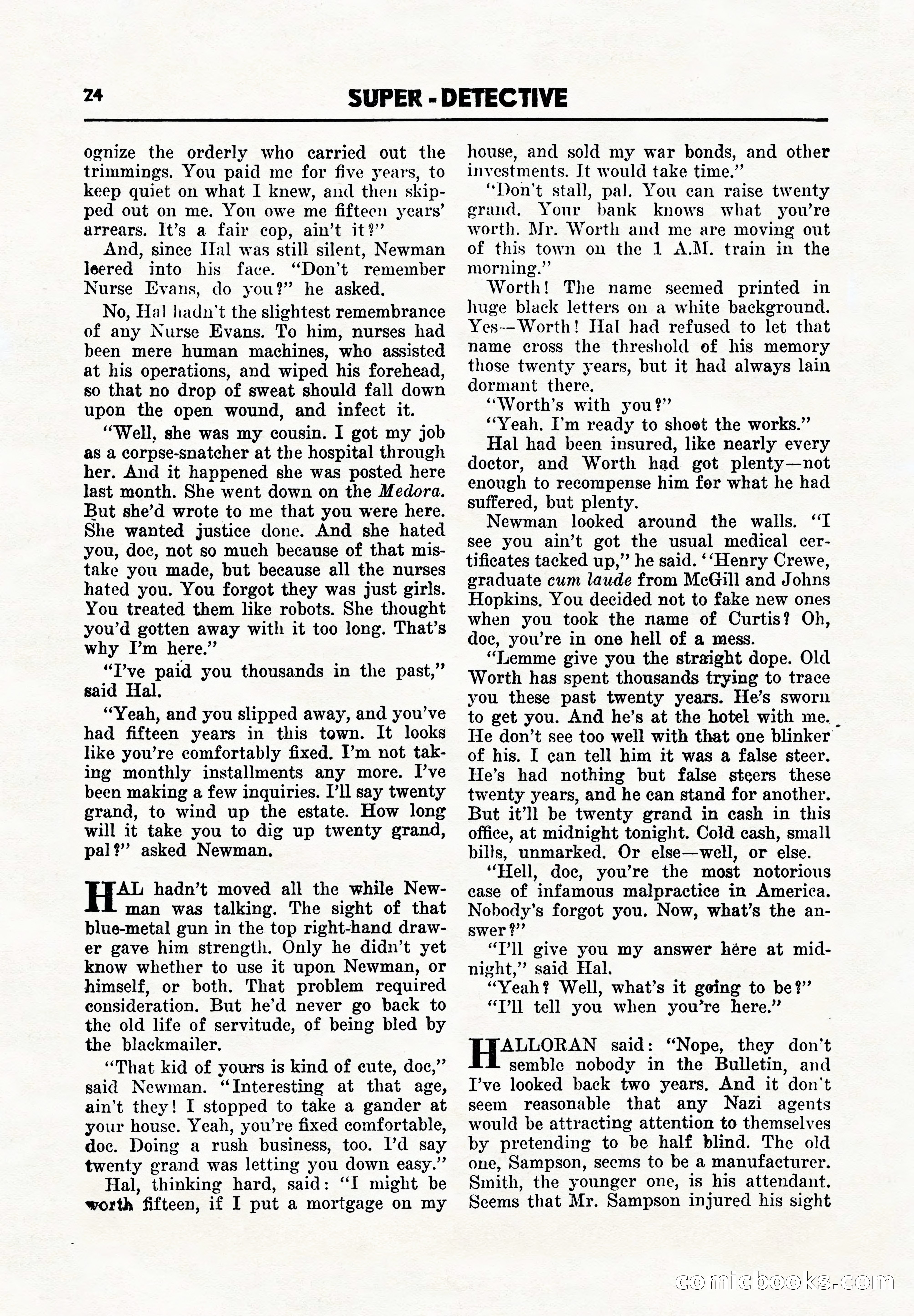 Super Detective, November 1945 — page 26 of 100